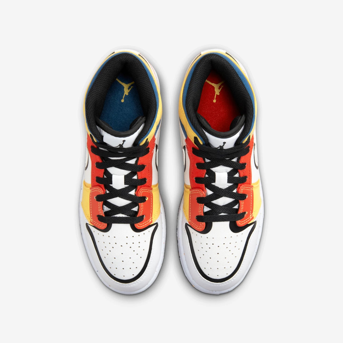Jordan 1 Mid Multi-Color Canvas (GS)