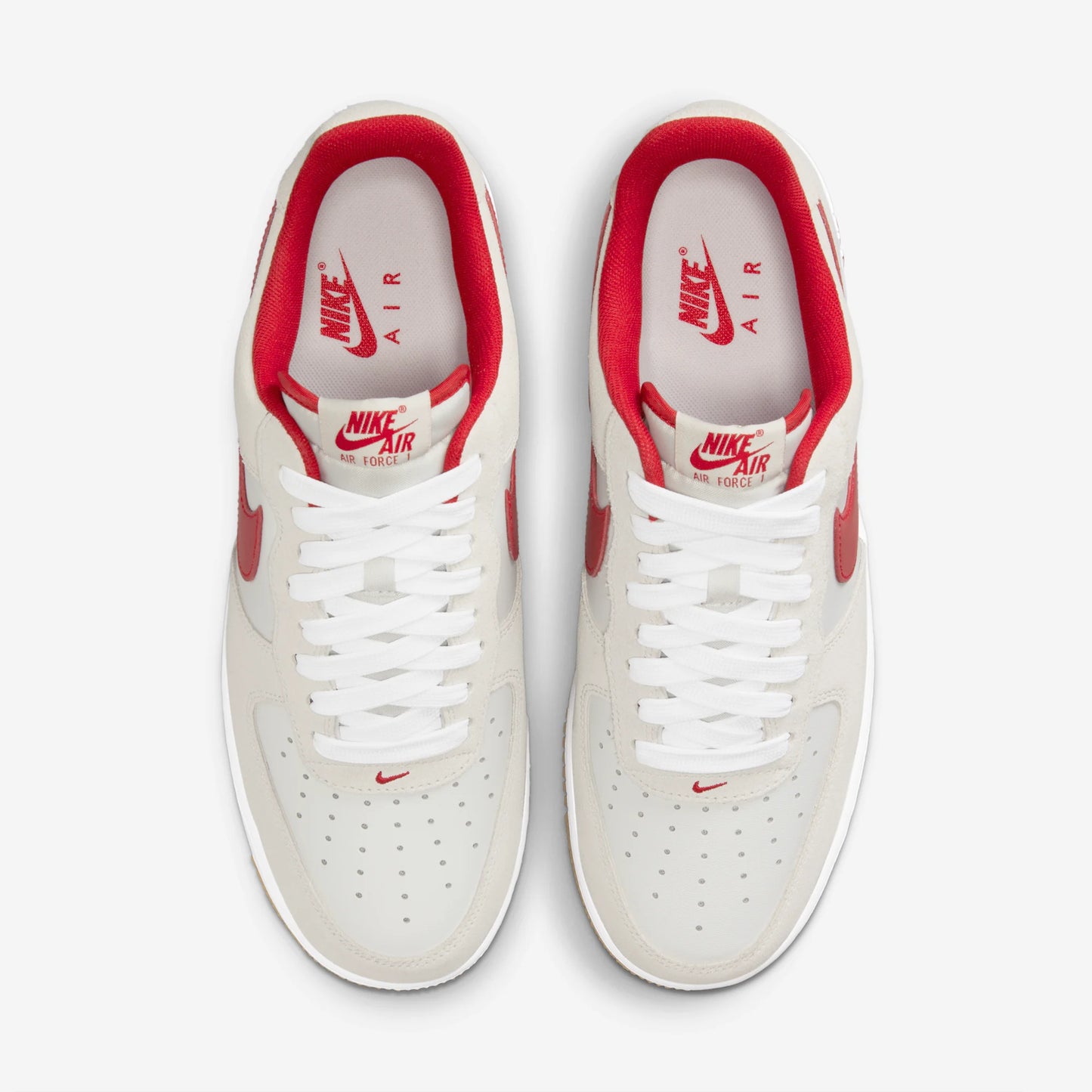 Nike Air Force 1 Low '07 LV8 Summit White Varsity Red Gum