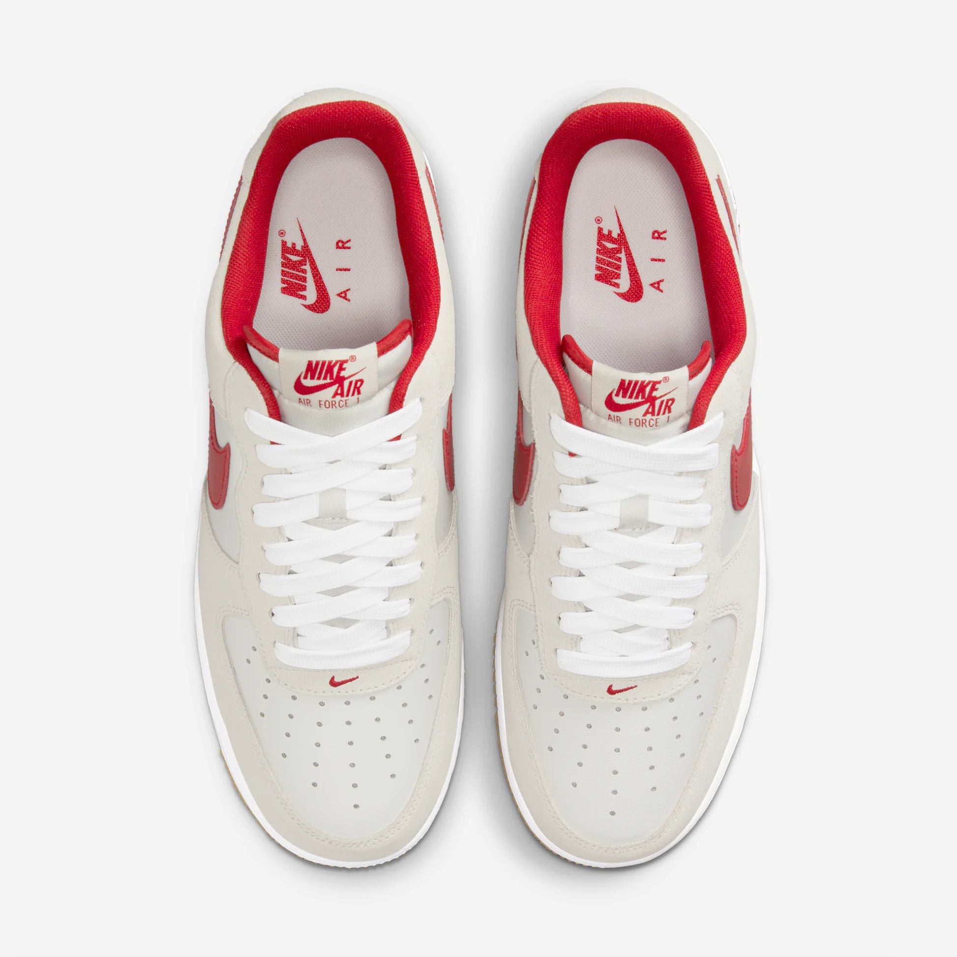 Nike Air Force 1 Low '07 LV8 Summit White Varsity Red Gum