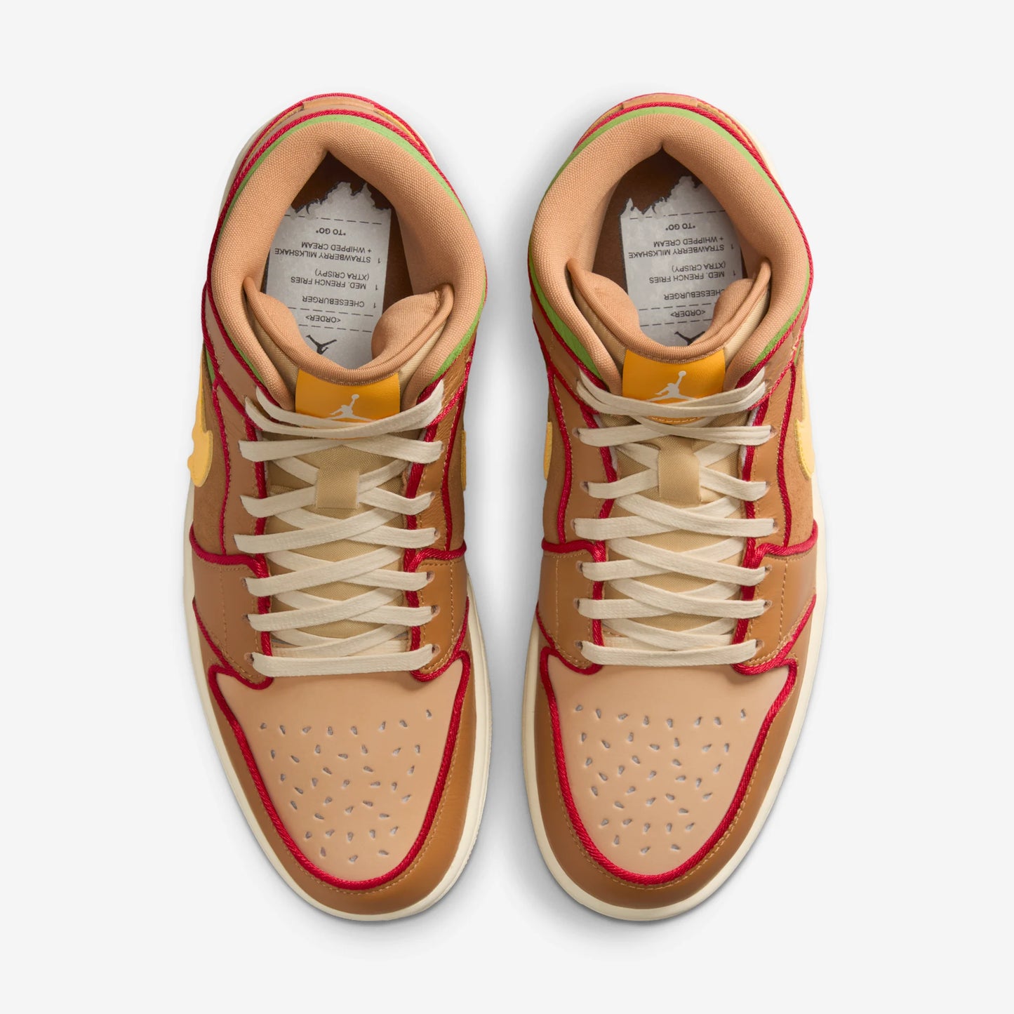 Jordan 1 Mid SE Cheeseburger
