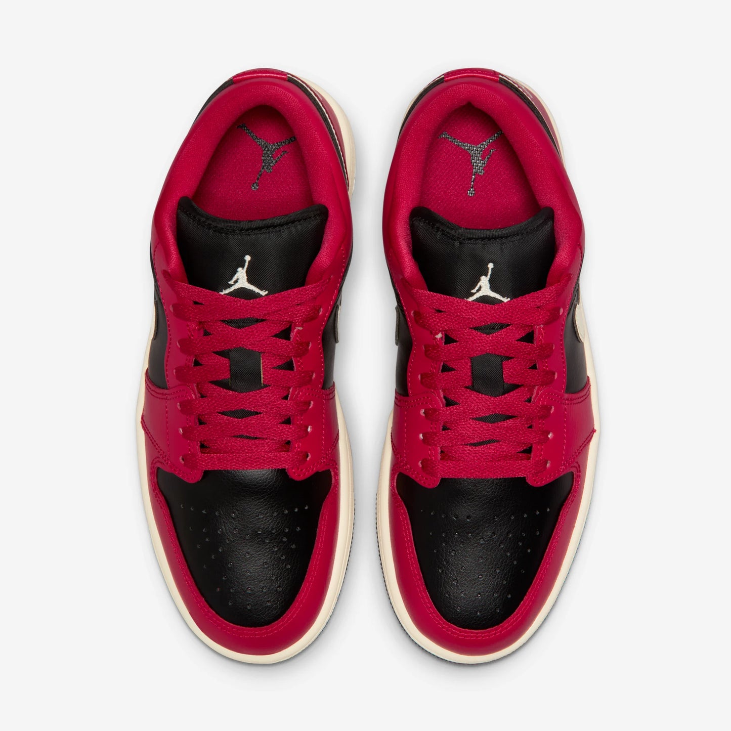 Jordan 1 Low Mystic Hibiscus Black (Women's)