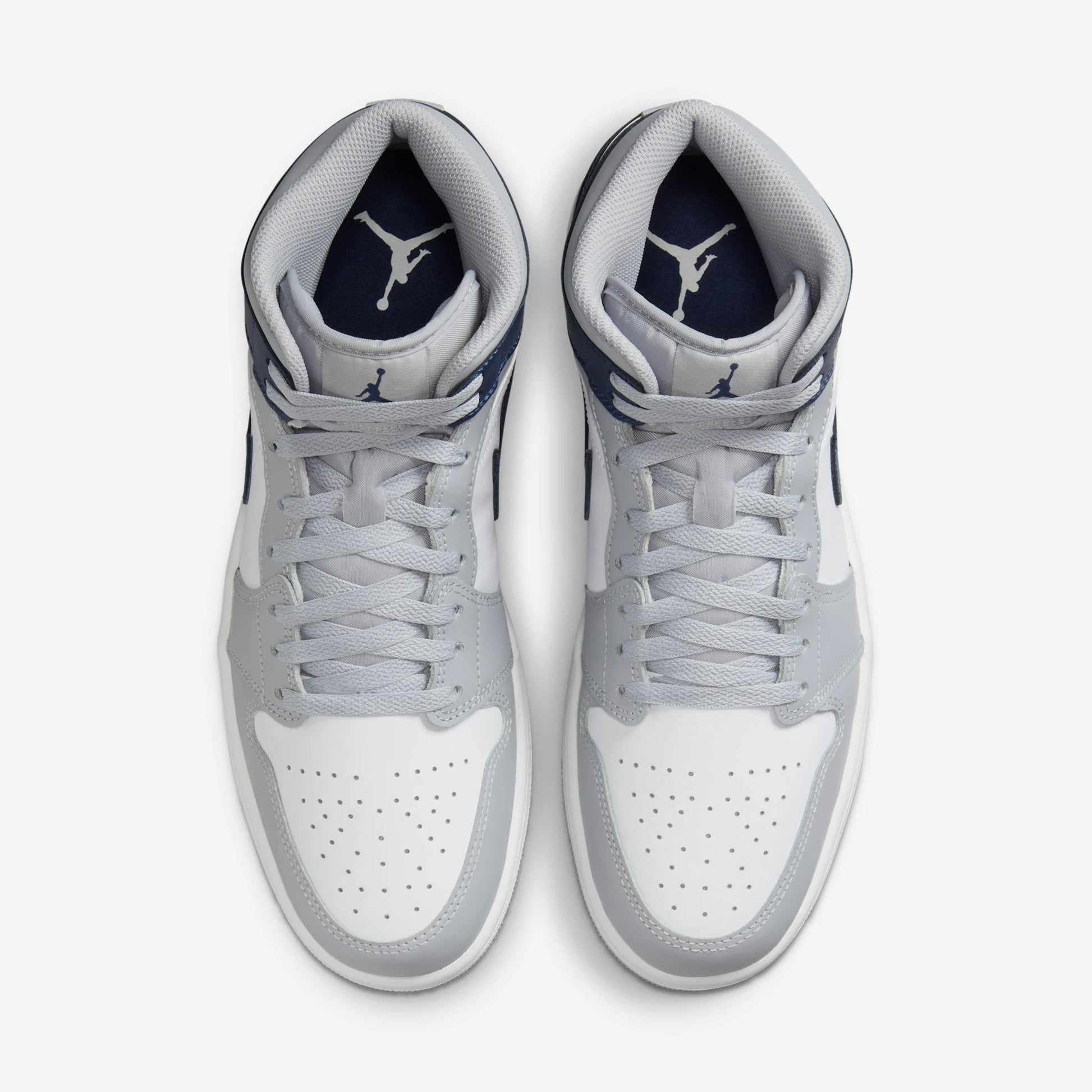Jordan 1 Mid Wolf Grey Midnight Navy