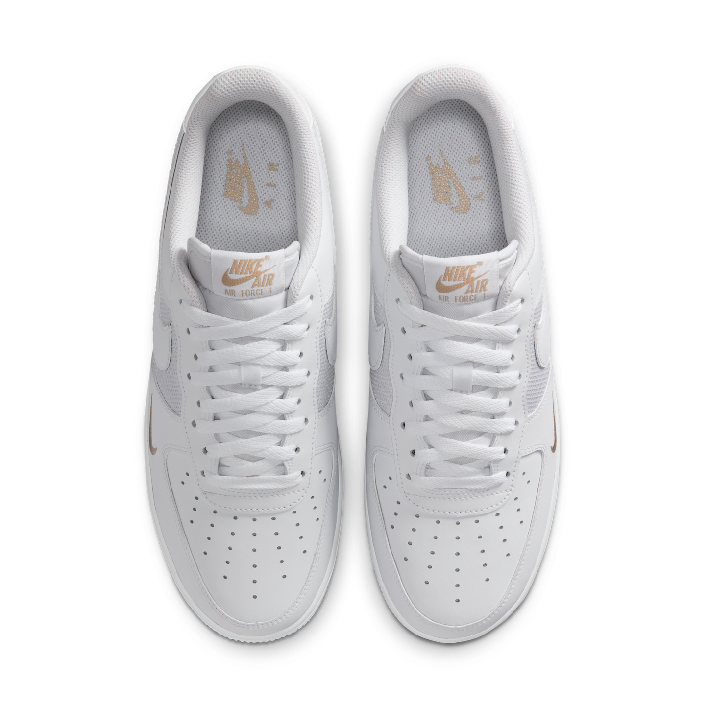 Nike Air Force 1 Low White Desert Khaki Mini Swoosh