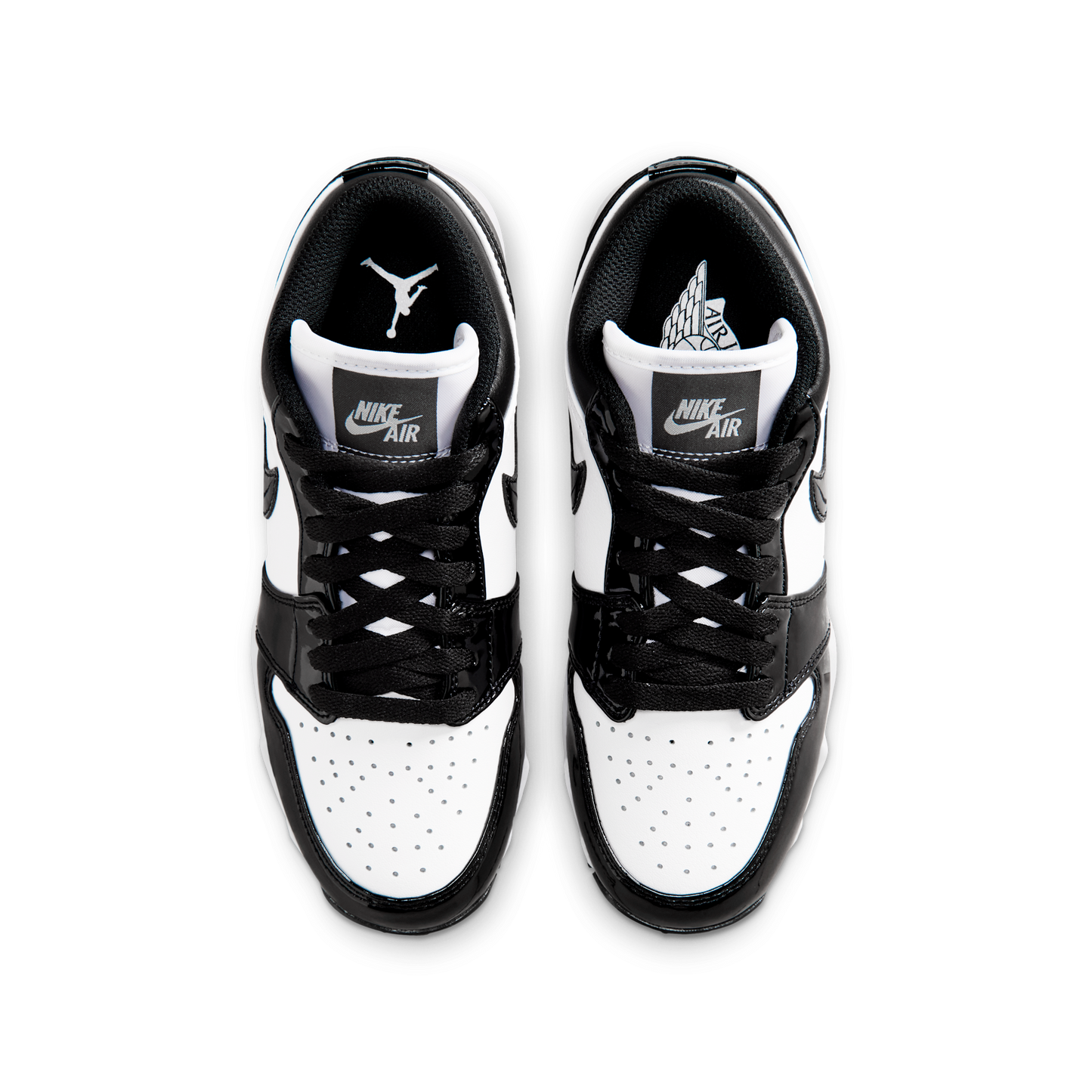 Jordan 1 Low Cleat Patent Panda (GS)