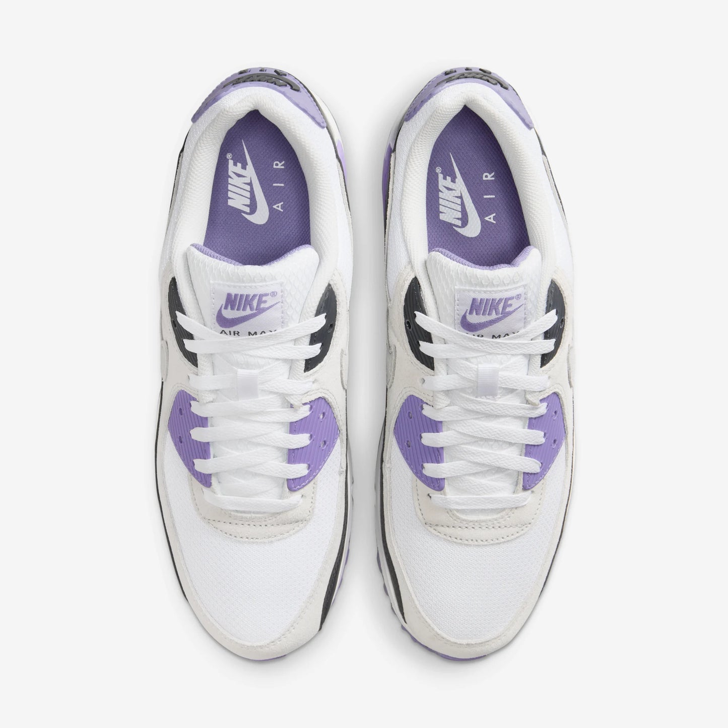 Nike Air Max 90 White Dusty Amethyst Photon Dust Light Smoke Grey