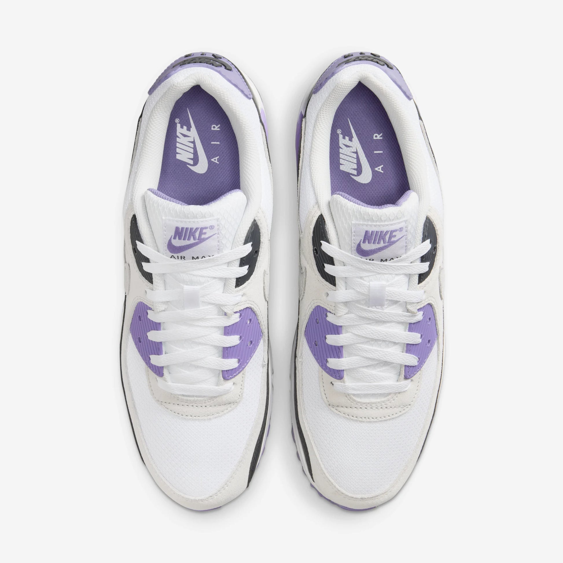 Nike Air Max 90 White Dusty Amethyst Photon Dust Light Smoke Grey