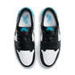 Jordan 1 Retro Low OG Black Dark Powder Blue (Women's)
