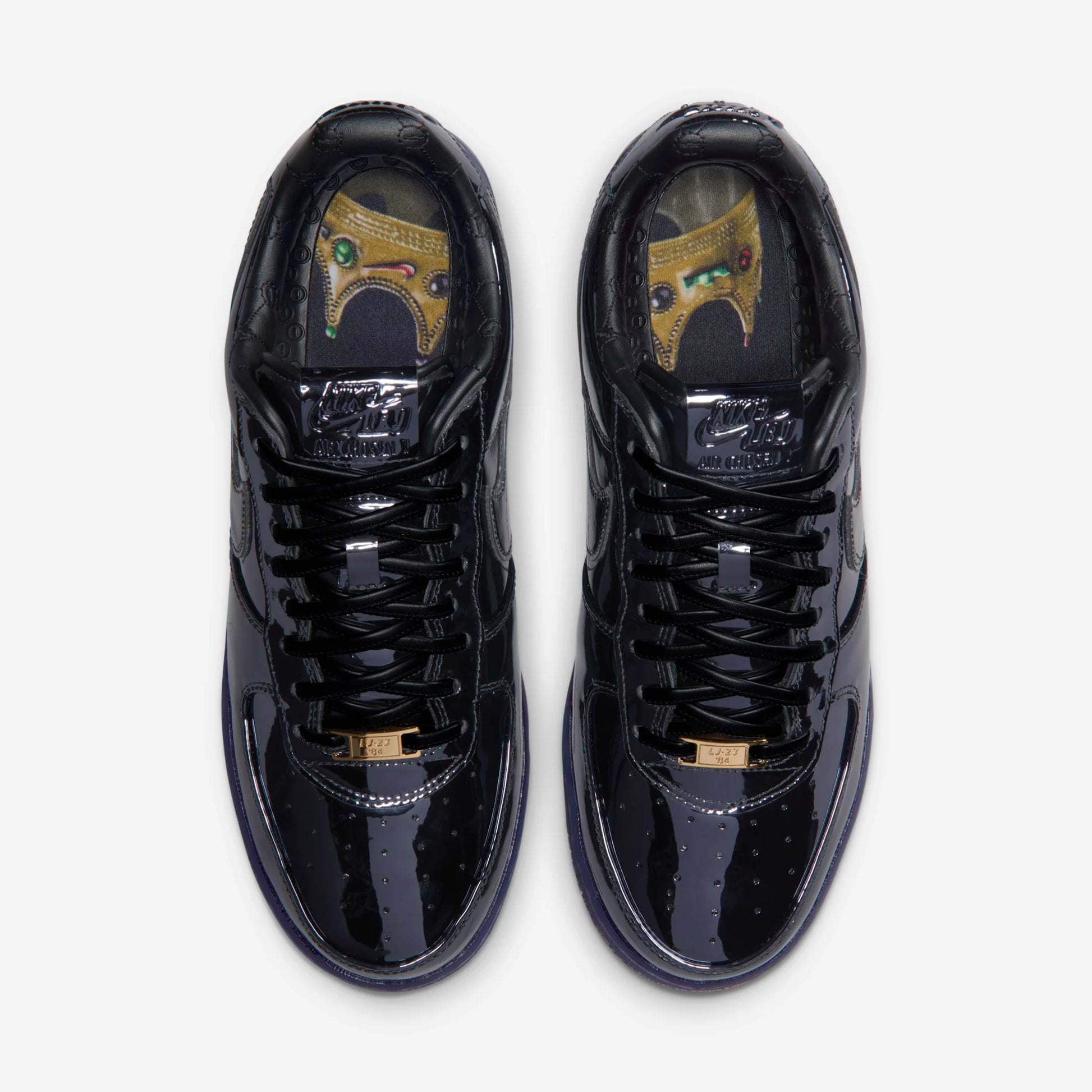 Nike Air Force 1 Low LeBron James Black Patent