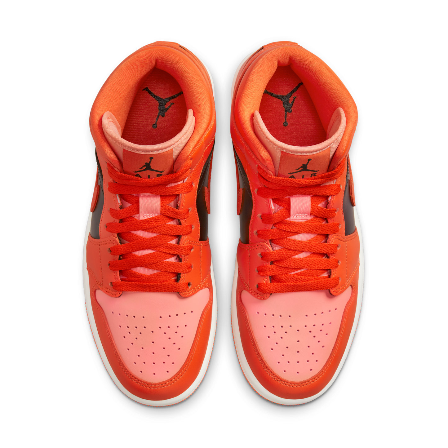 Jordan 1 Mid SE Rush Orange Crimson Bliss (Women's)
