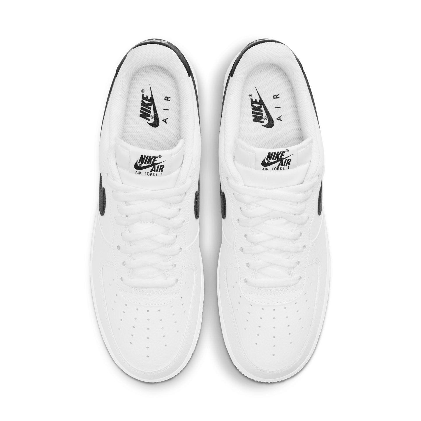 Nike Air Force 1 Low '07 White Black Pebbled Leather