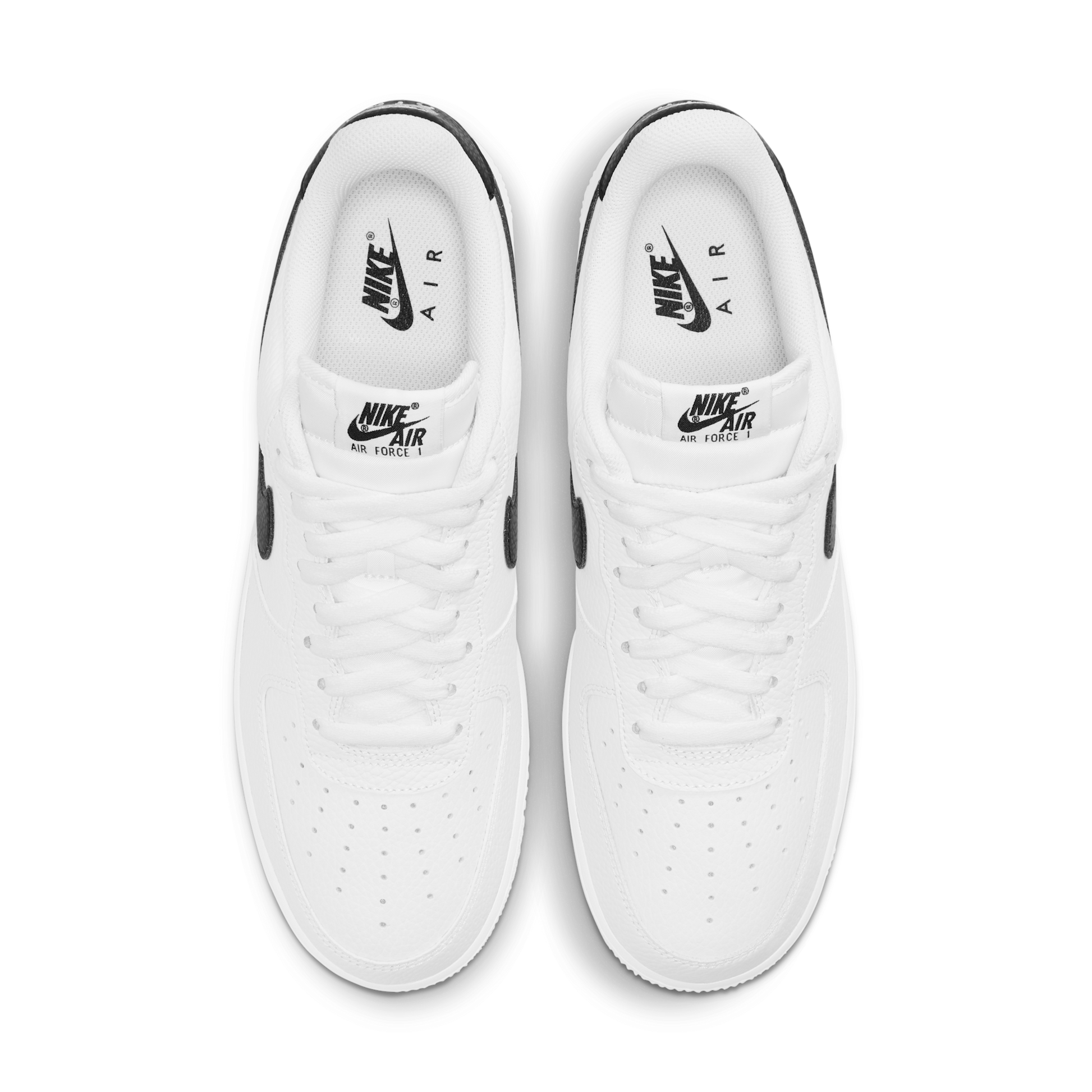 Nike Air Force 1 Low '07 White Black Pebbled Leather