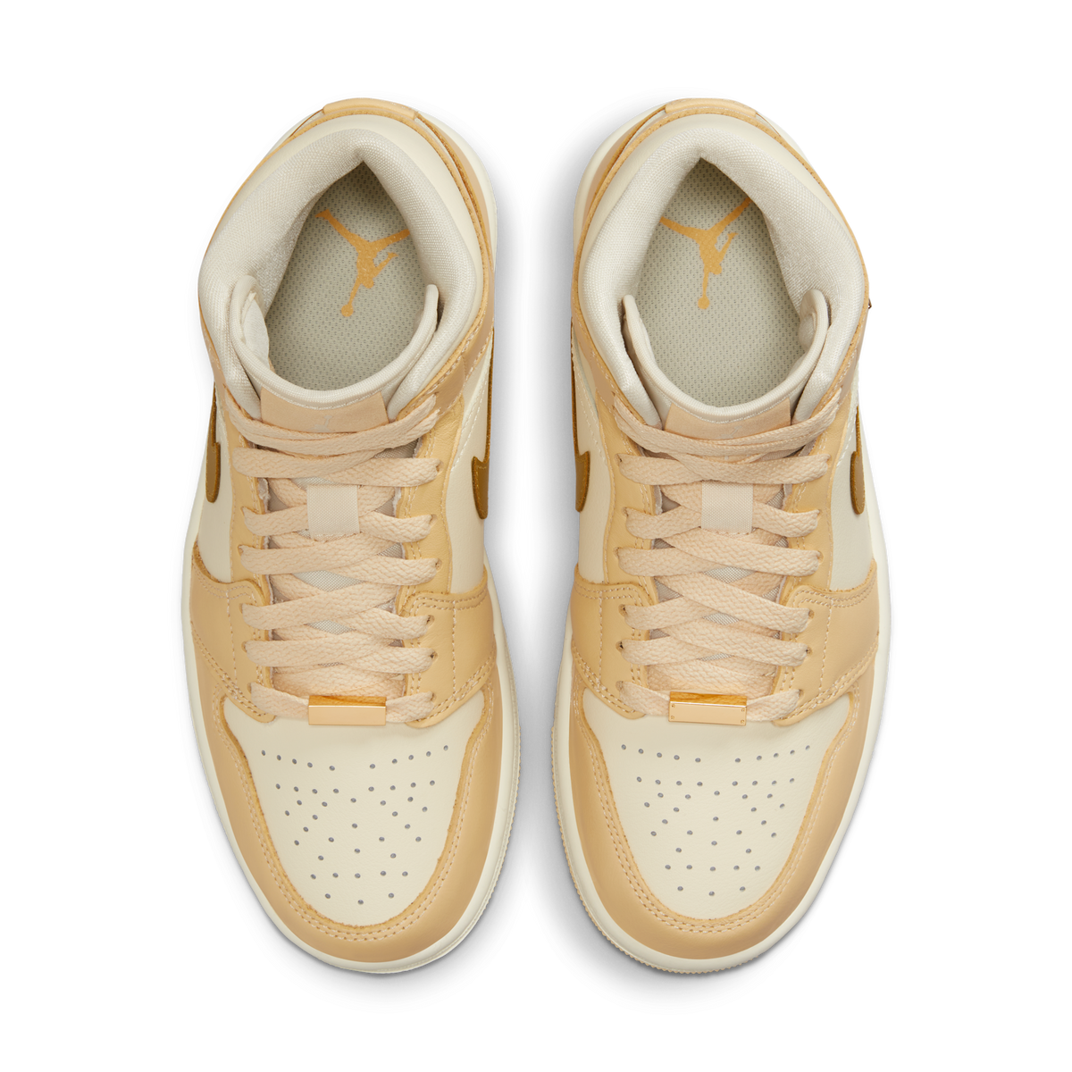 Jordan 1 Mid SE Pale Vanilla Metallic Gold (Women's)