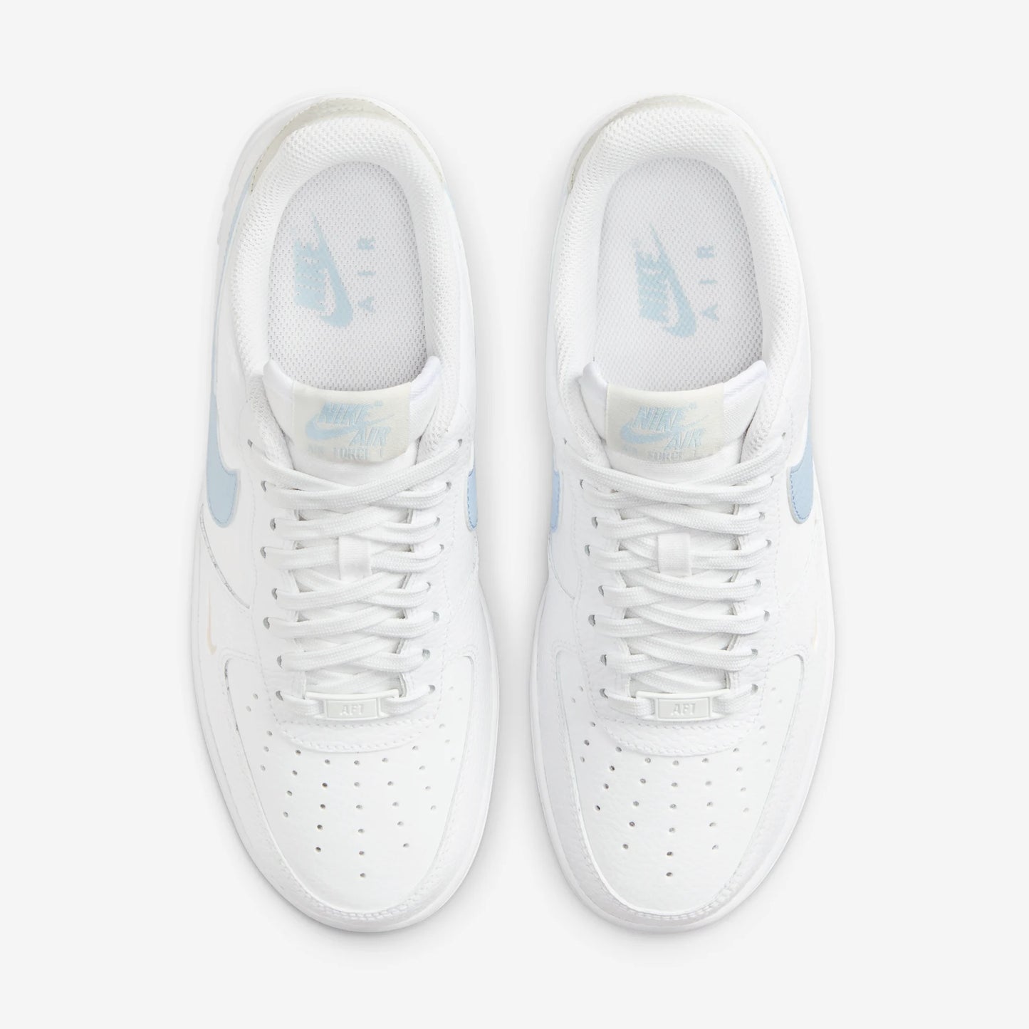 Nike Air Force 1 Low White Light Armory Blue Mini Swoosh (Women's)