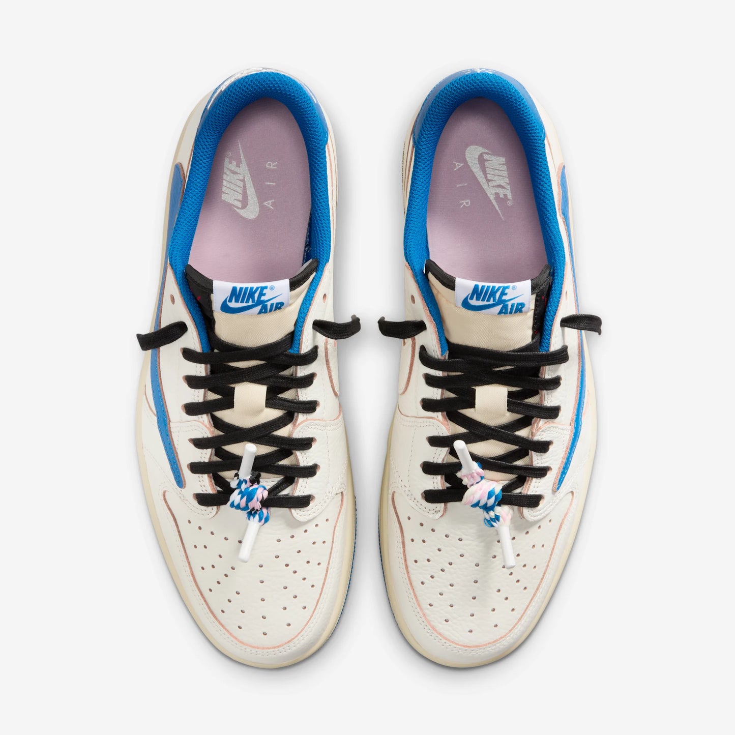 Jordan 1 Retro Low OG SP Fragment x Travis Scott Sail Military Blue