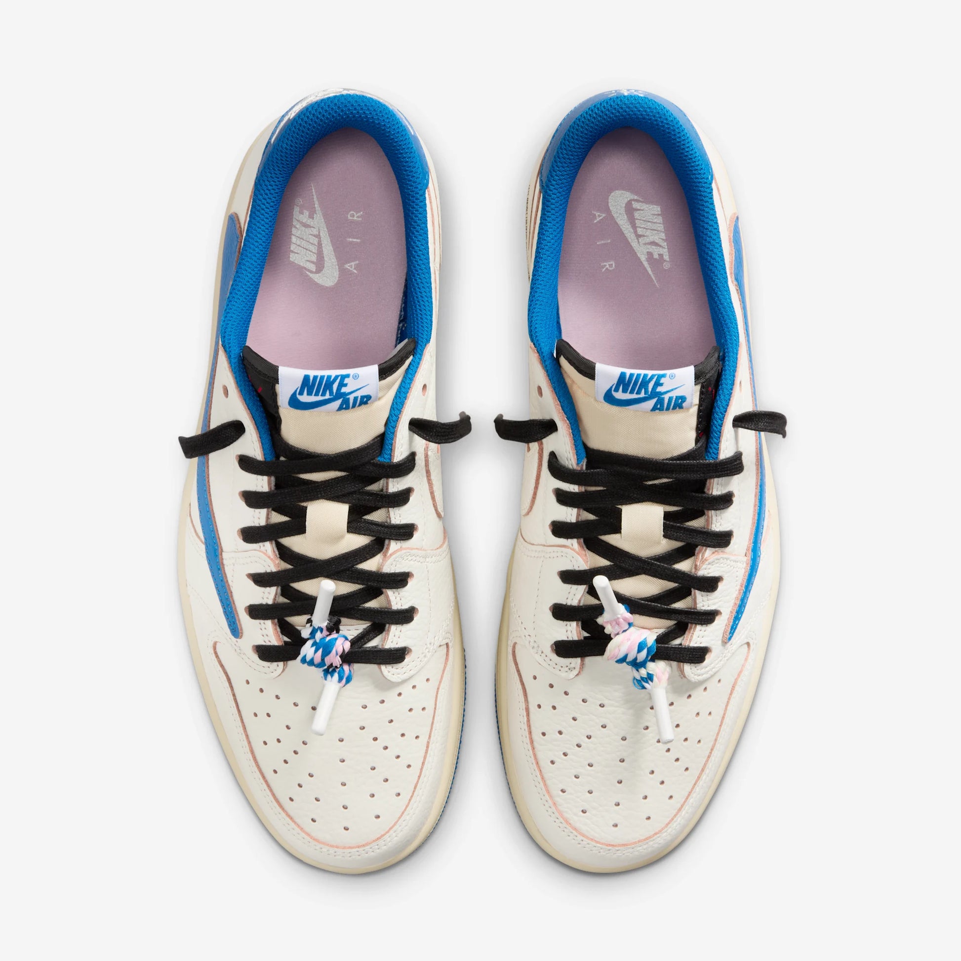Jordan 1 Retro Low OG SP Fragment x Travis Scott Sail Military Blue