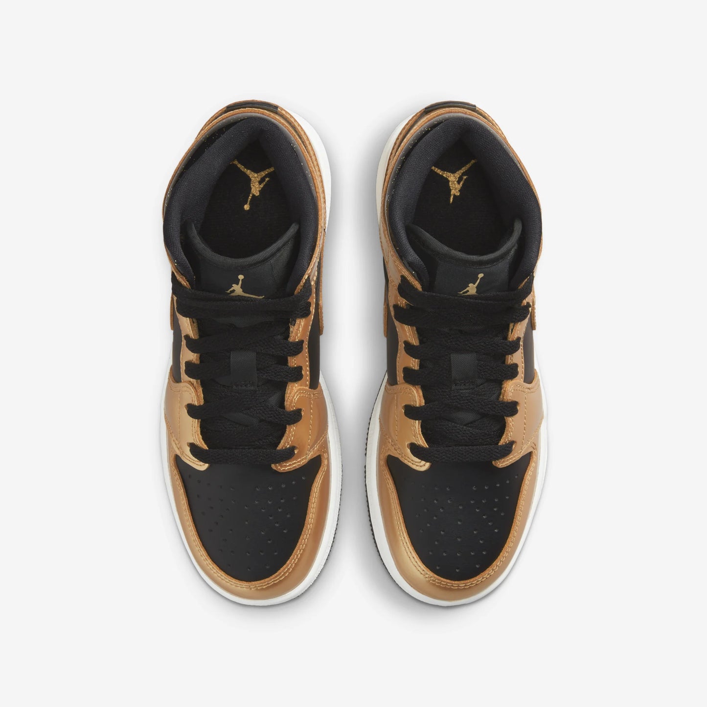 Jordan 1 Mid SE Metallic Gold Black (GS)