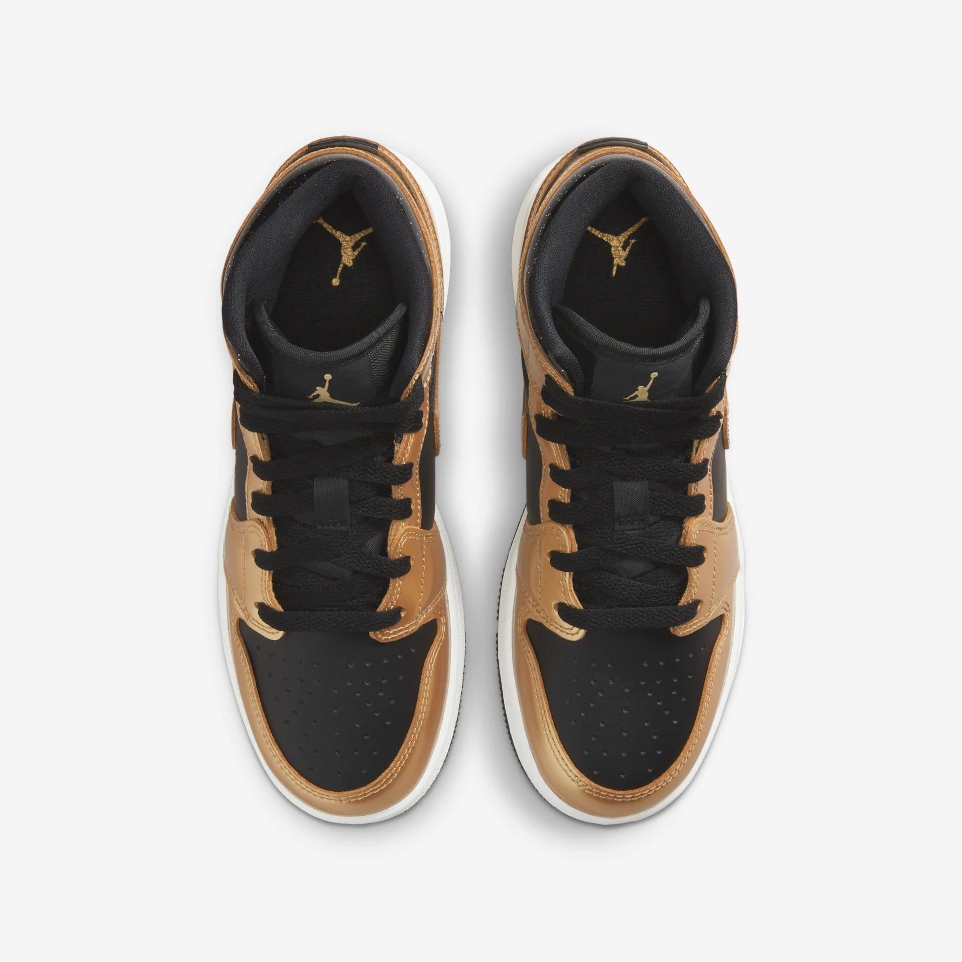 Jordan 1 Mid SE Metallic Gold Black (GS)