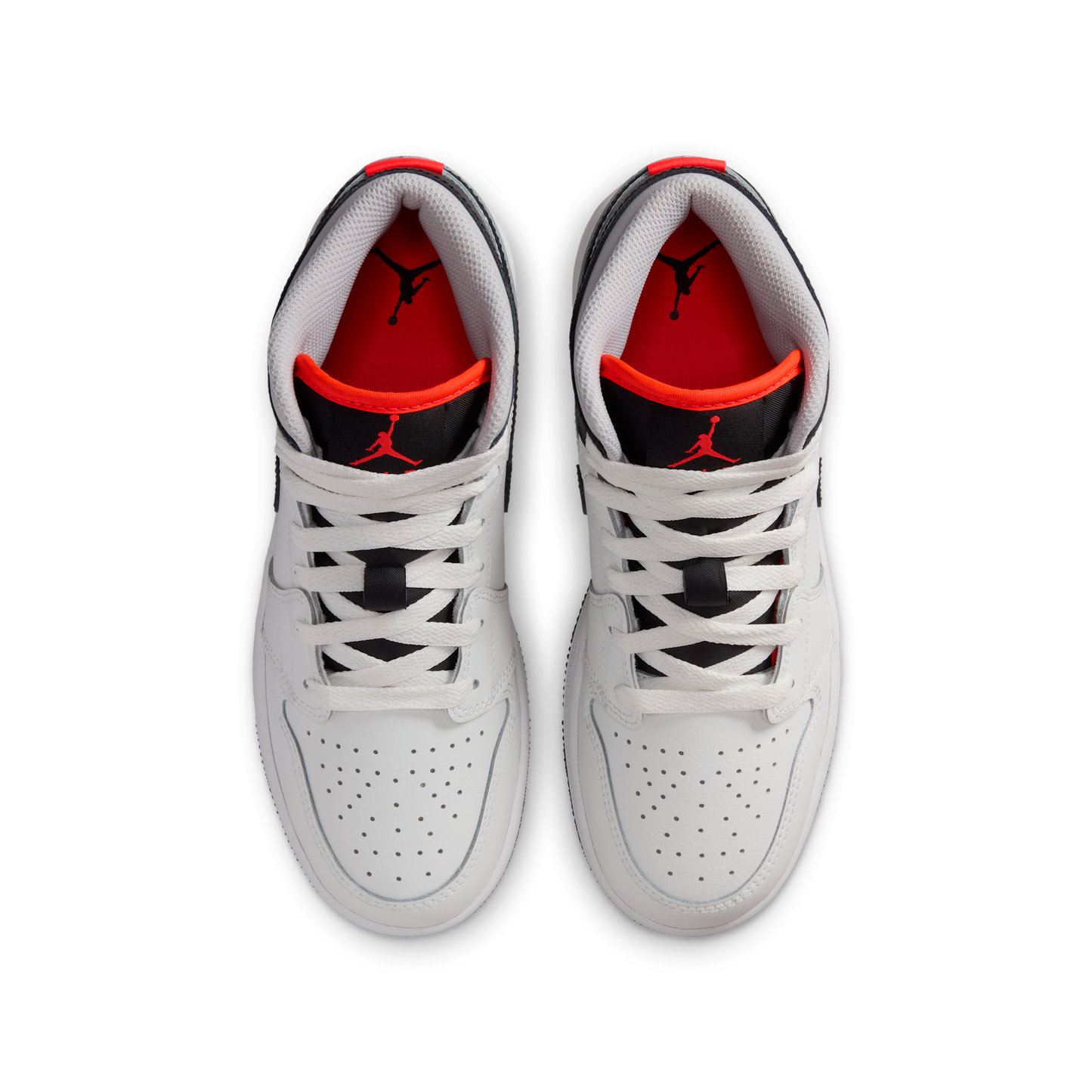 Jordan 1 Mid Summit White Infrared Black (GS)