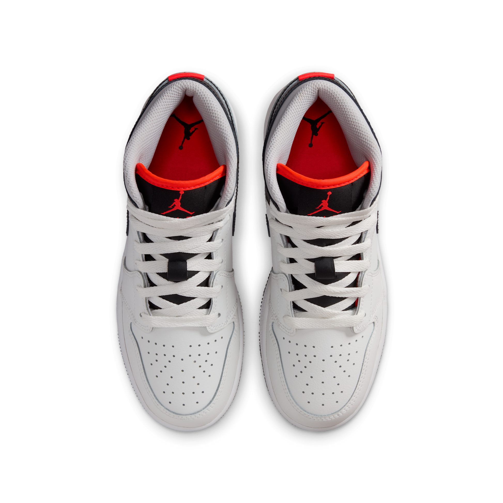 Jordan 1 Mid Summit White Infrared Black (GS)
