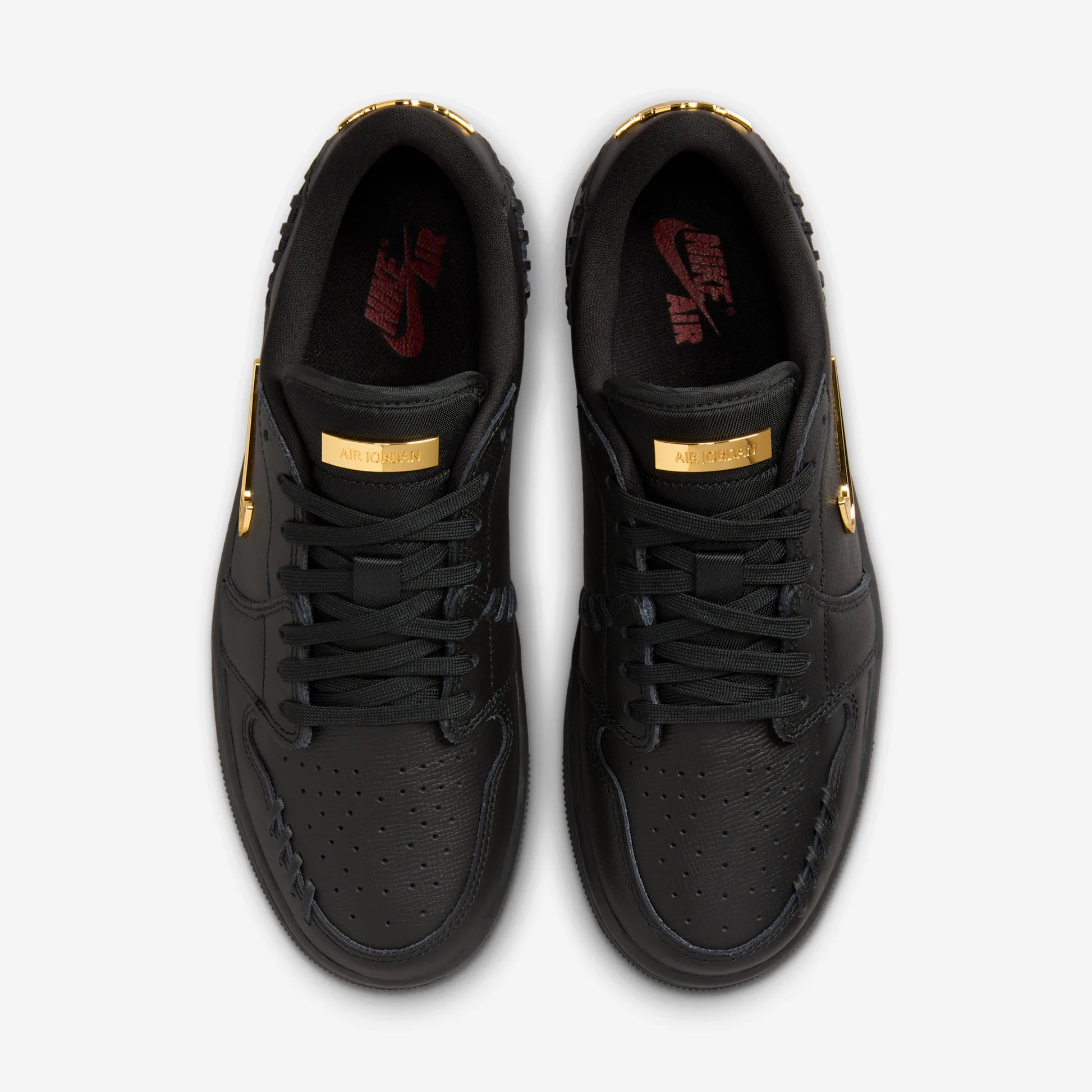 Jordan 1 Low Method of Make Black Metallic Gold (Women's)