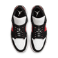 Jordan 1 Low Black White Gym Red (Women's)