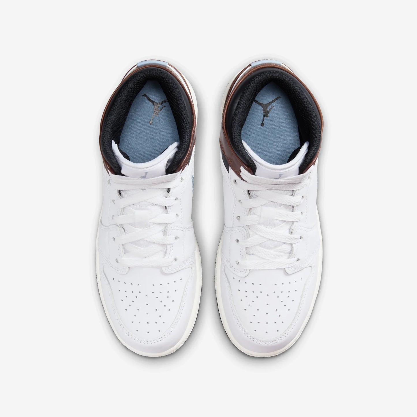 Jordan 1 Mid SE White Brown Blue Grey (GS)