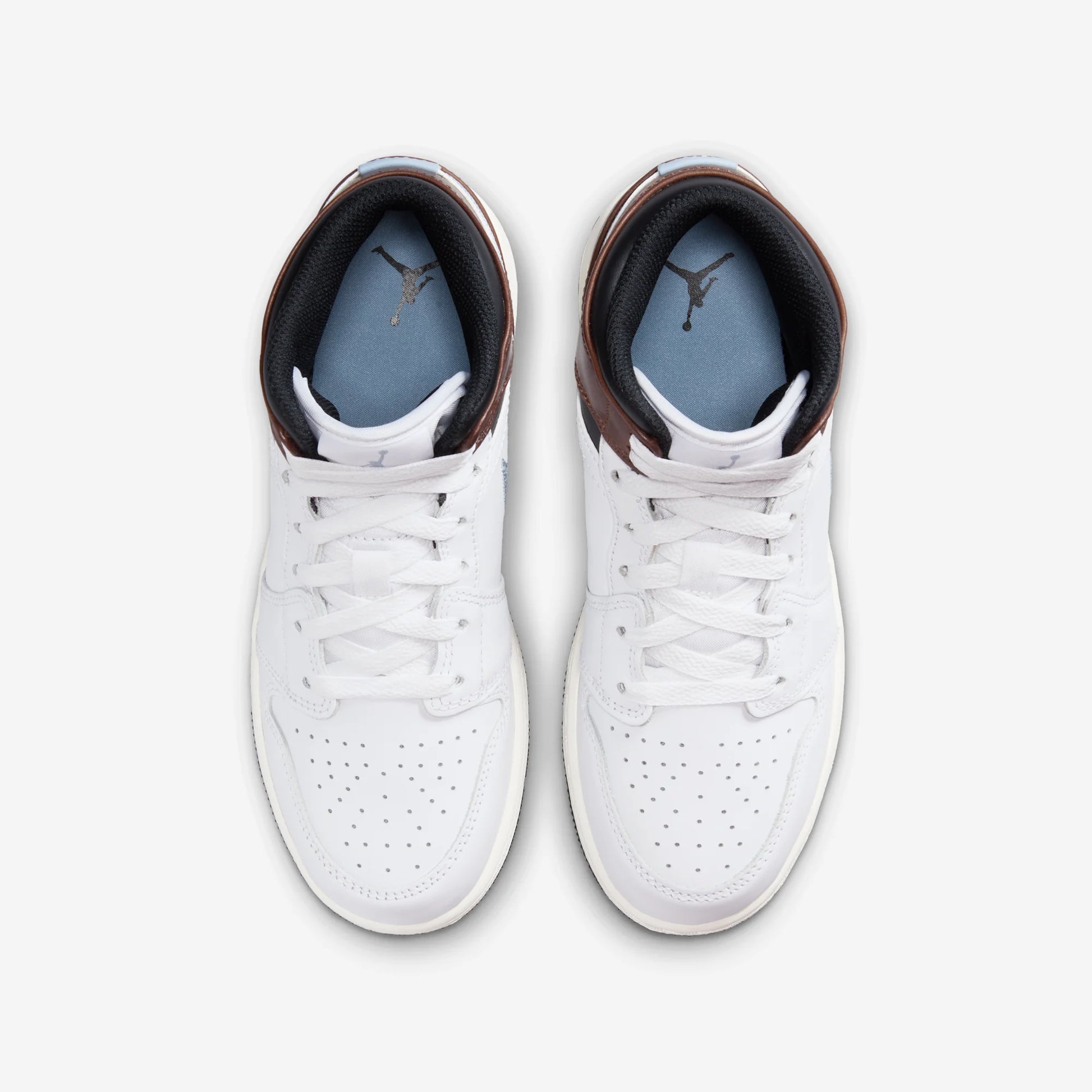Jordan 1 Mid SE White Brown Blue Grey (GS)