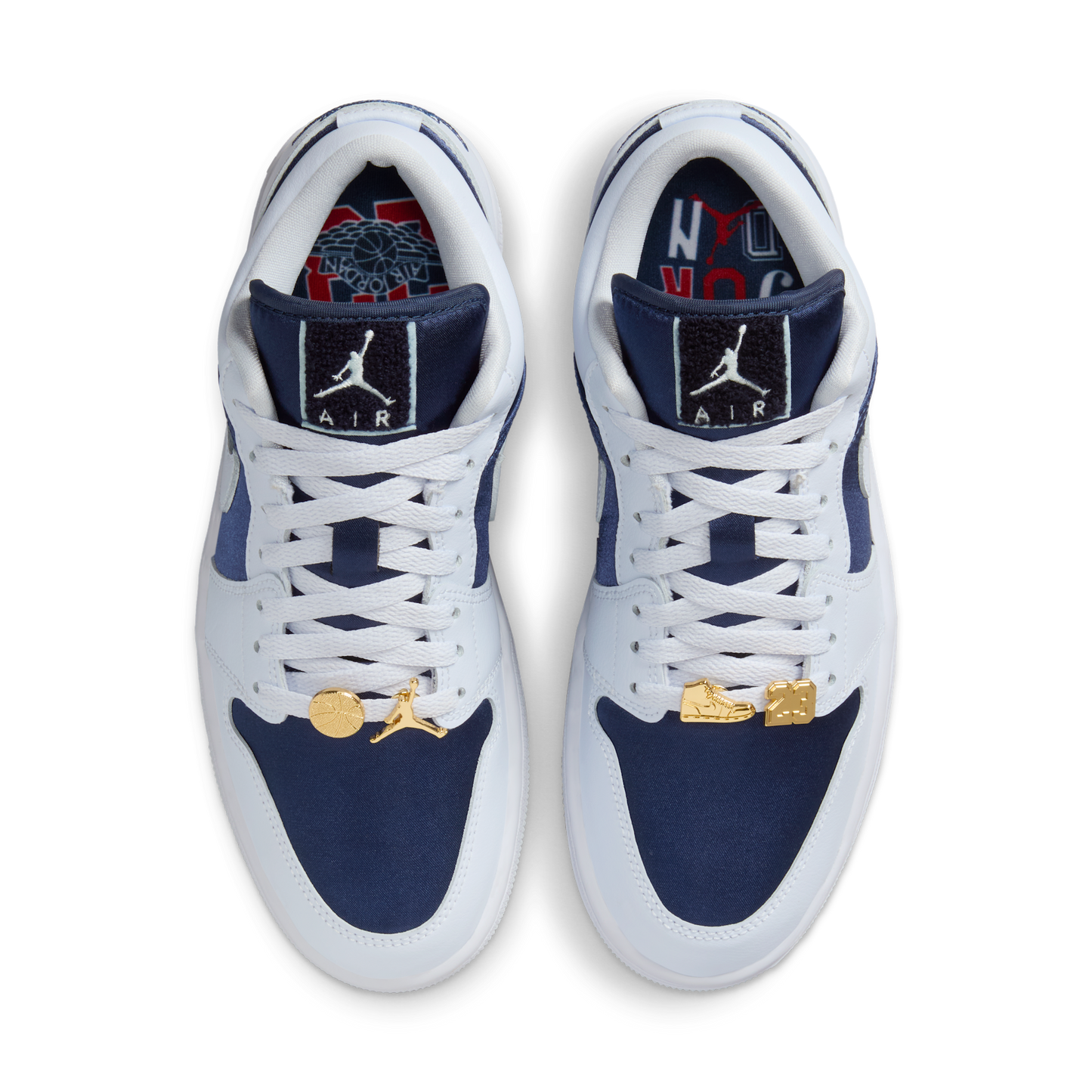 Jordan 1 Low SE Football Grey White Gym Red Midnight Navy (Women's)