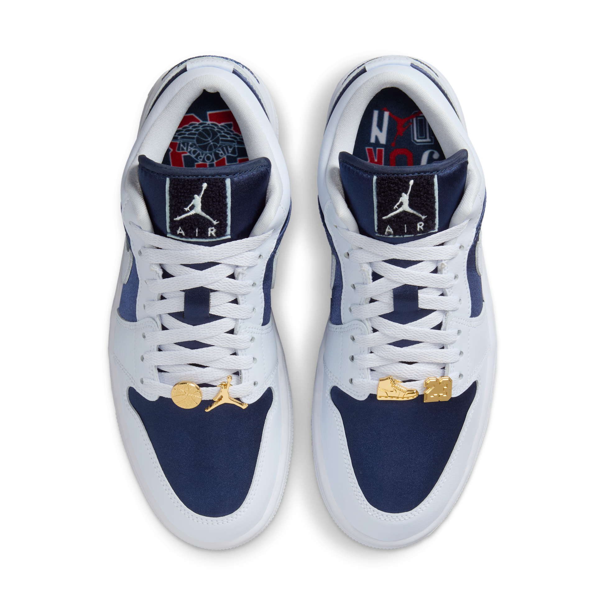 Jordan 1 Low SE Football Grey White Gym Red Midnight Navy (Women's)