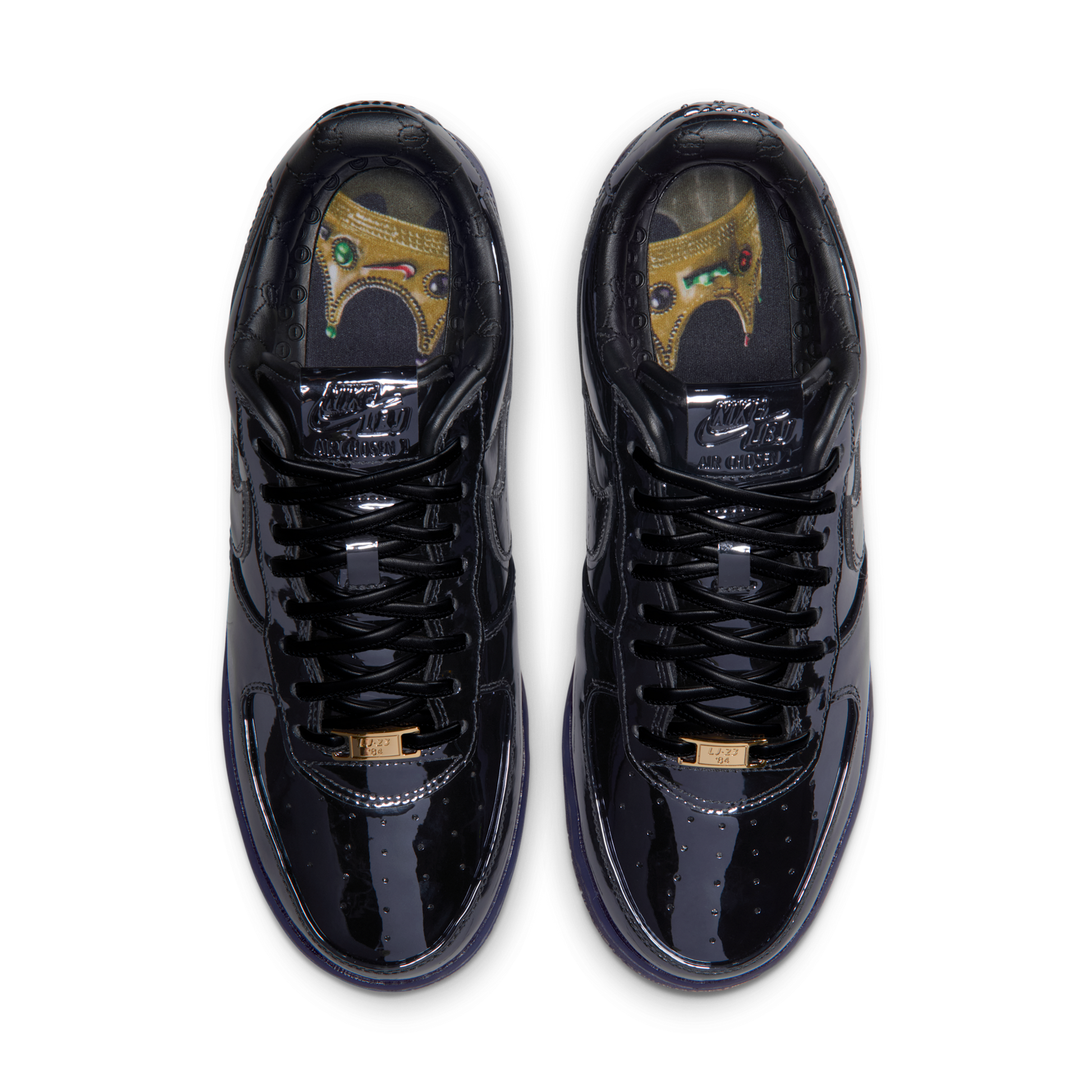 Nike Air Force 1 Low LeBron James Black Patent