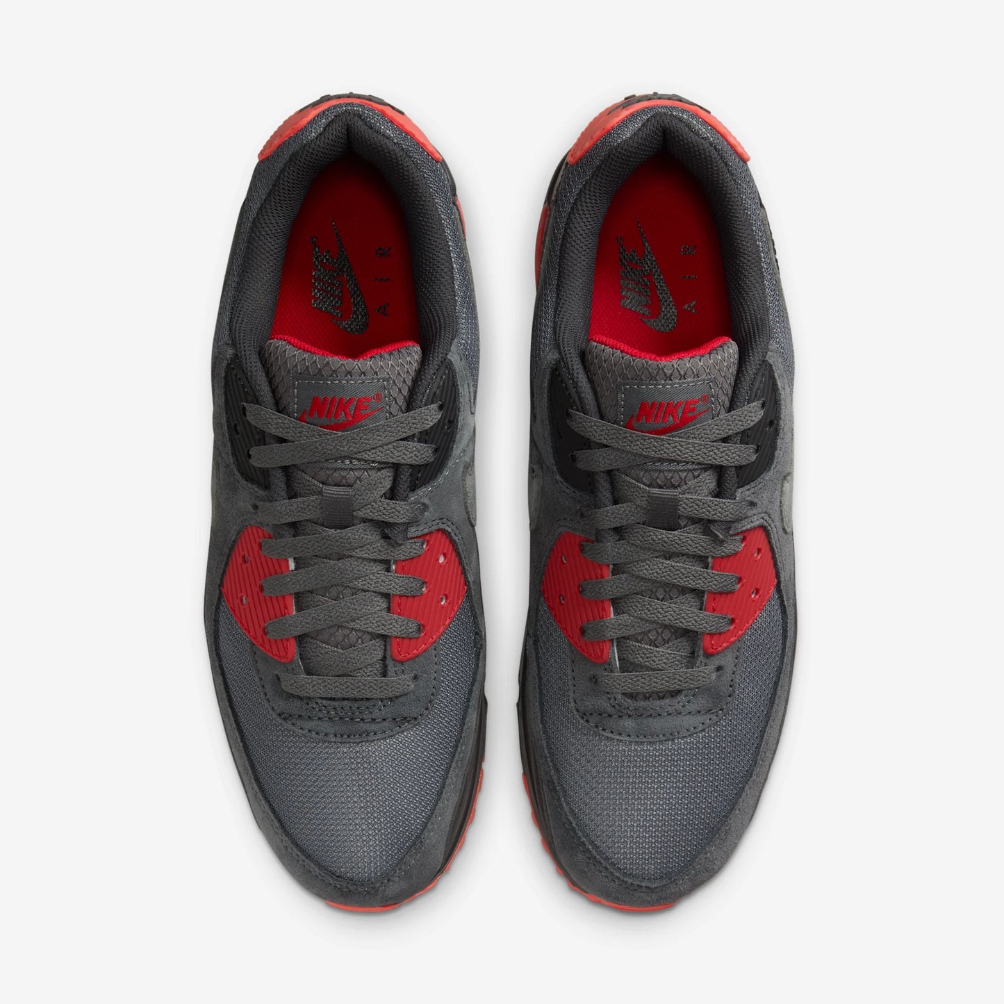 Nike Air Max 90 Smoke Grey Fire Red