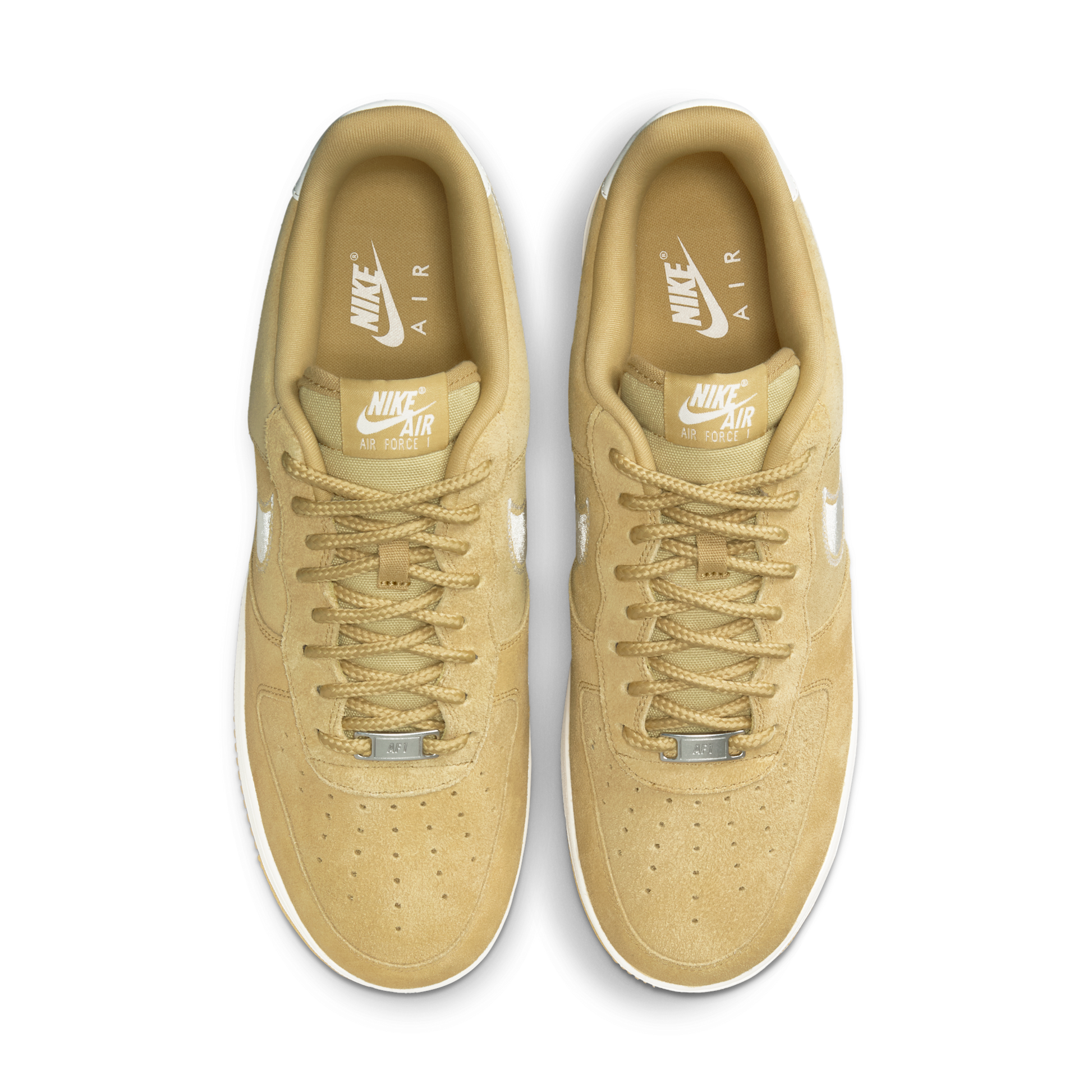 Nike Air Force 1 Low '07 LV8 Buff Gold Sail Embroidered Swoosh