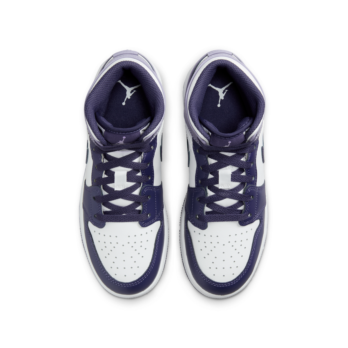 Jordan 1 Mid White Sky J Purple (GS)