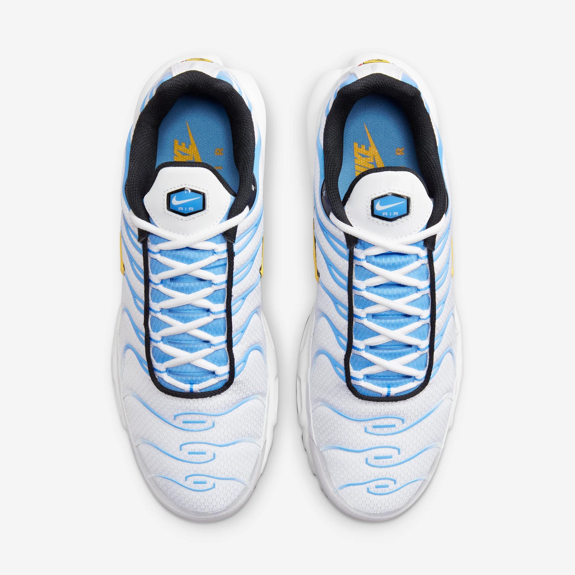 Nike Air Max Plus White University Blue Gold