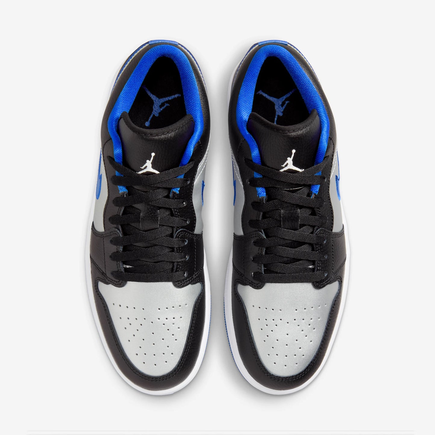 Jordan 1 Low Black Game Royal Metallic Platinum