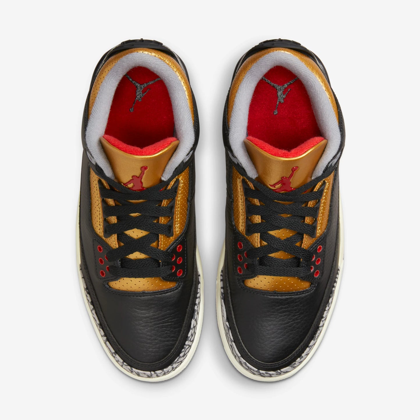 Jordan 3 Retro Black Cement Gold (Women's)