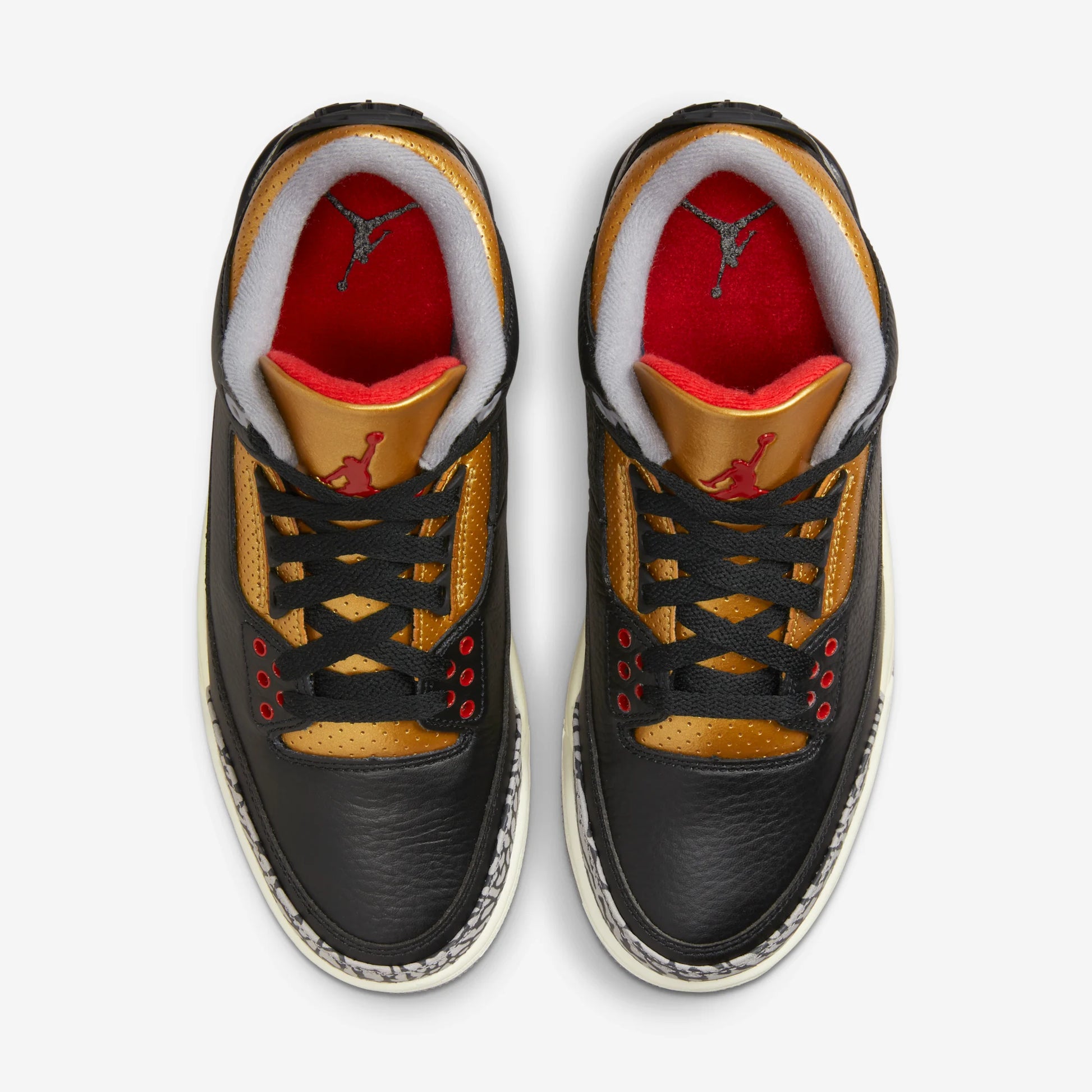 Jordan 3 Retro Black Cement Gold (Women's)