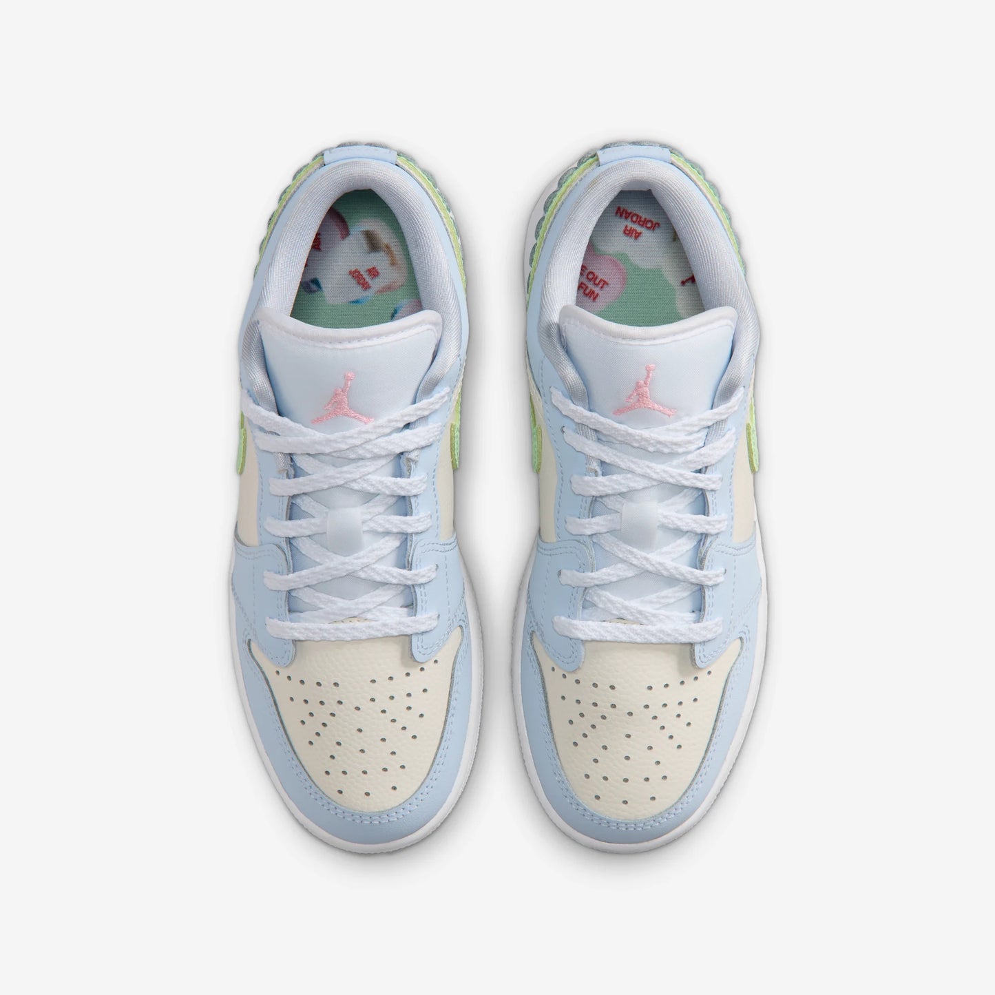 Jordan 1 Low SE Half Blue Sail Vapor Green (GS)