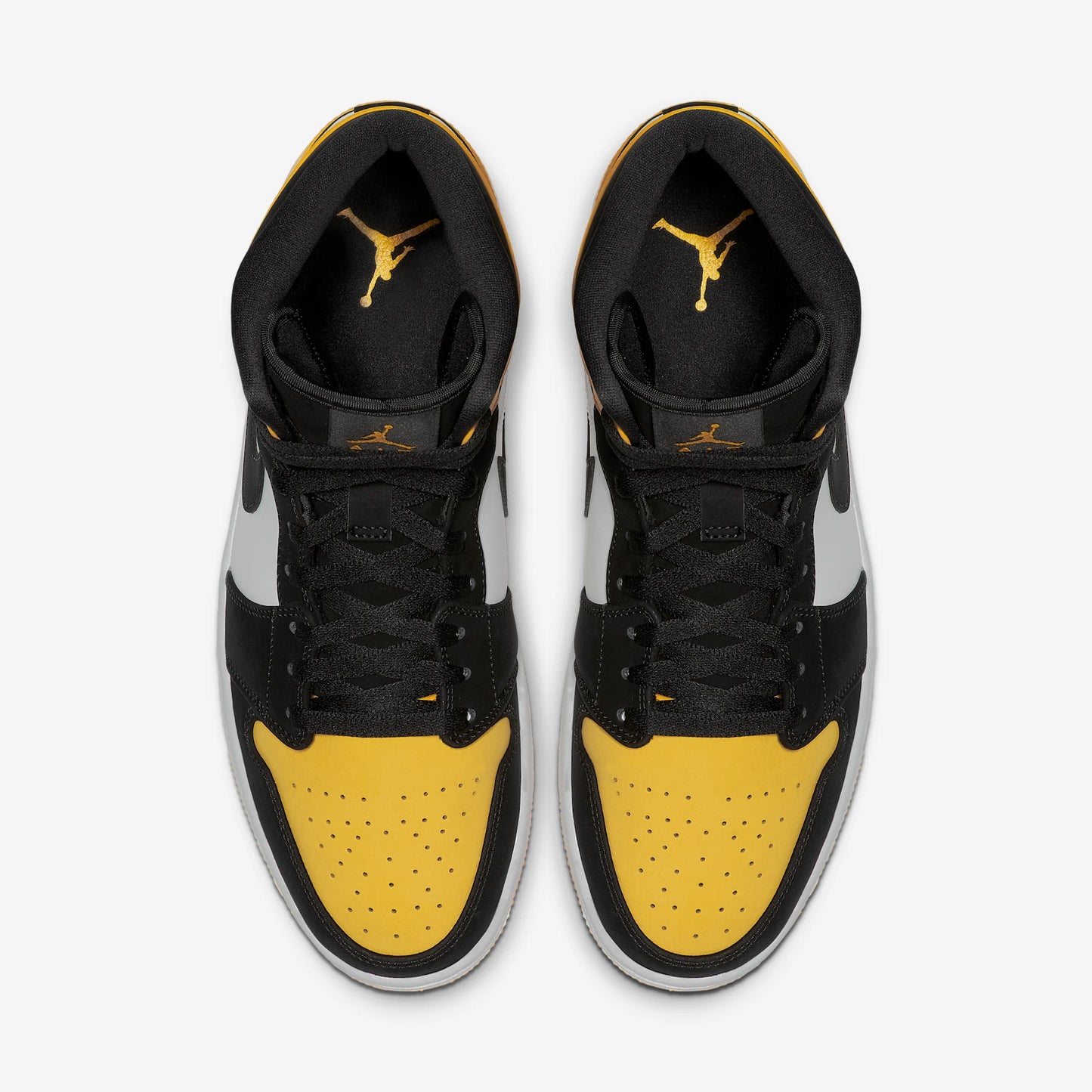 Jordan 1 Mid Yellow Toe Black