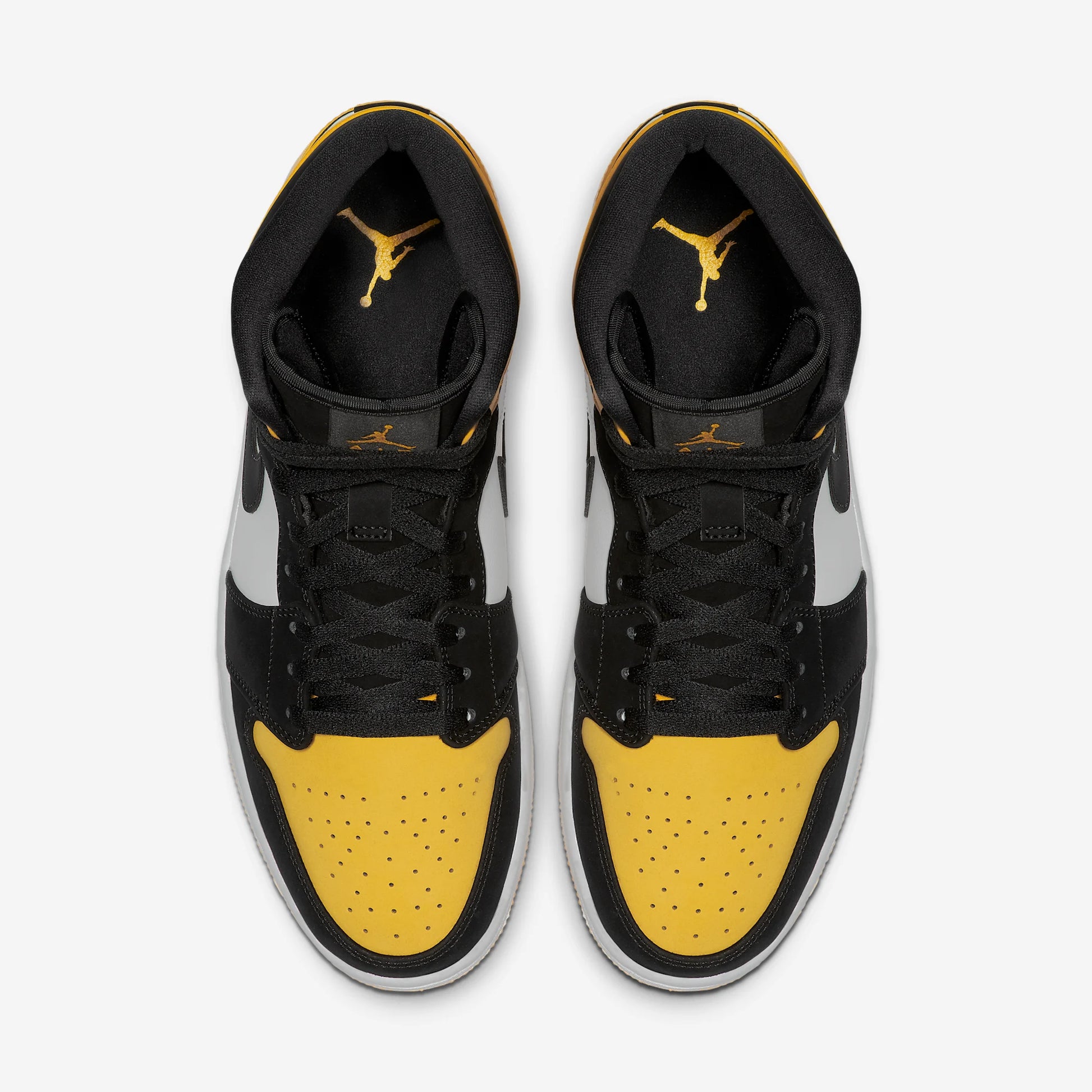Jordan 1 Mid Yellow Toe Black