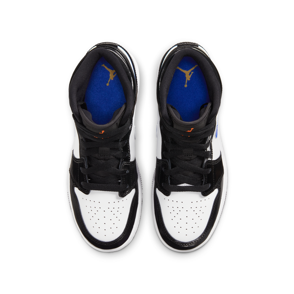 Jordan 1 Mid Black Racer Blue White (GS)