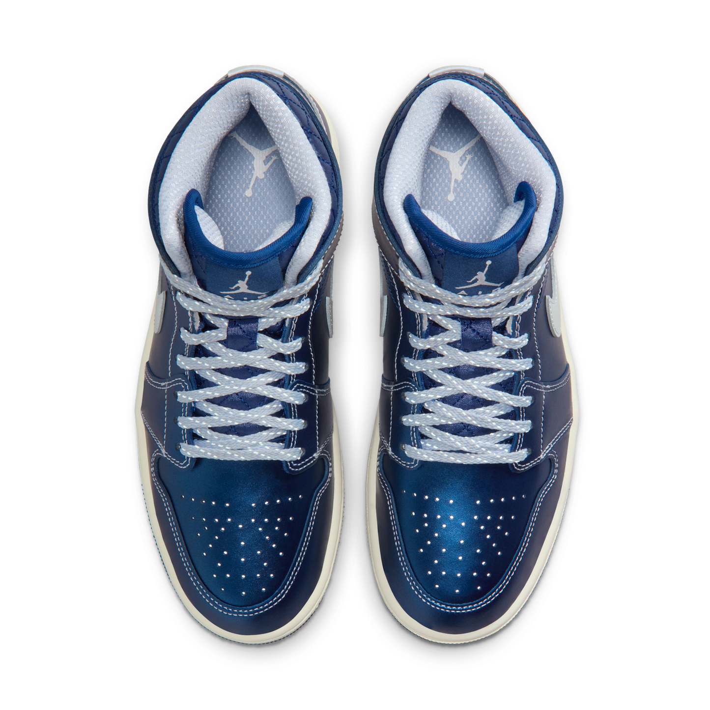 Jordan 1 Mid SE Metallic Blue Quilted (Women's)