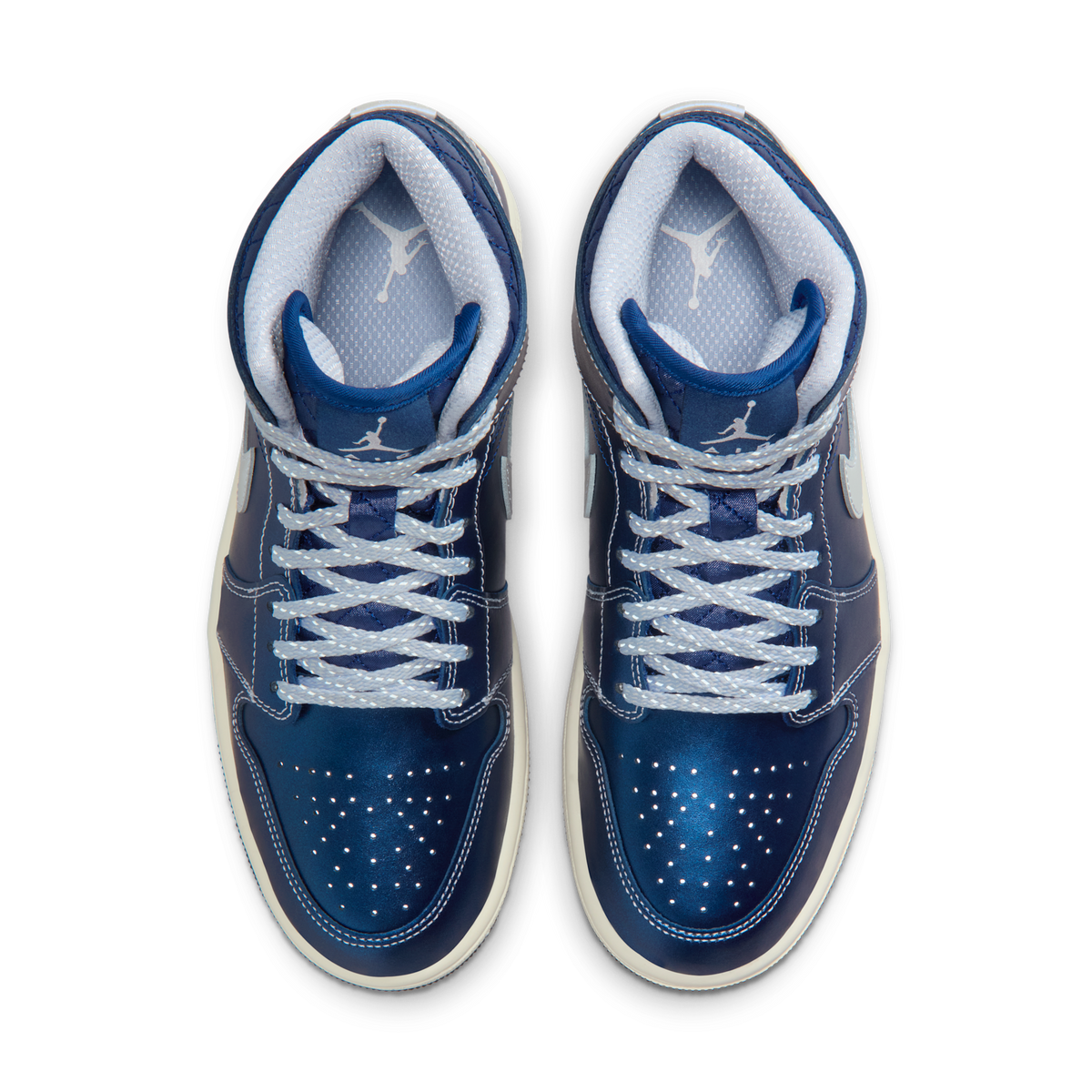 Jordan 1 Mid SE Metallic Blue Quilted (Women's)