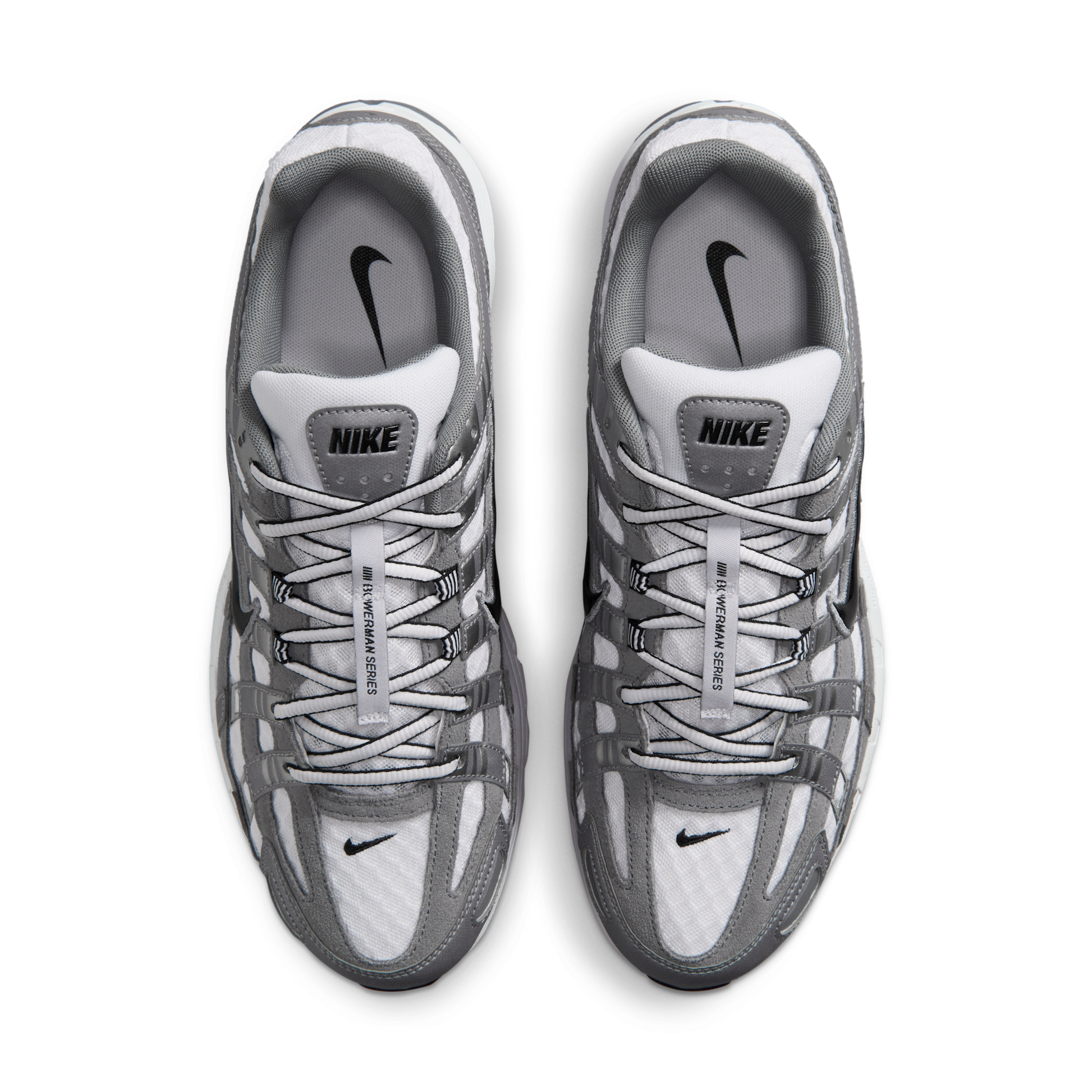 Nike P-6000 White Metallic Cool Grey Black