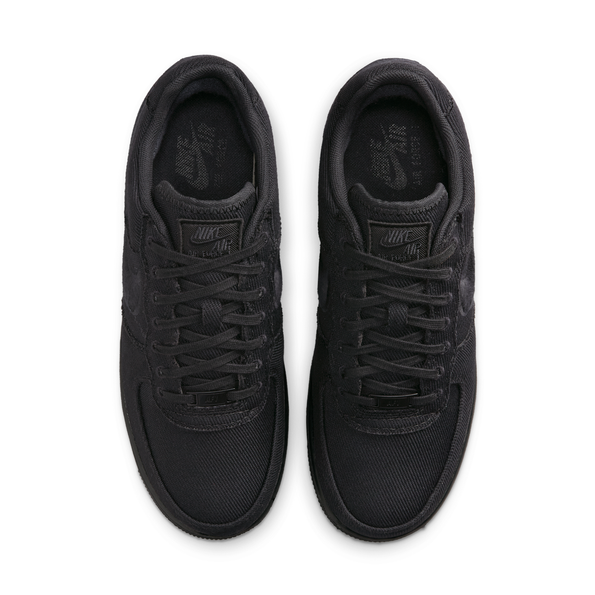 Nike Air Force 1 Low Triple Black Canvas