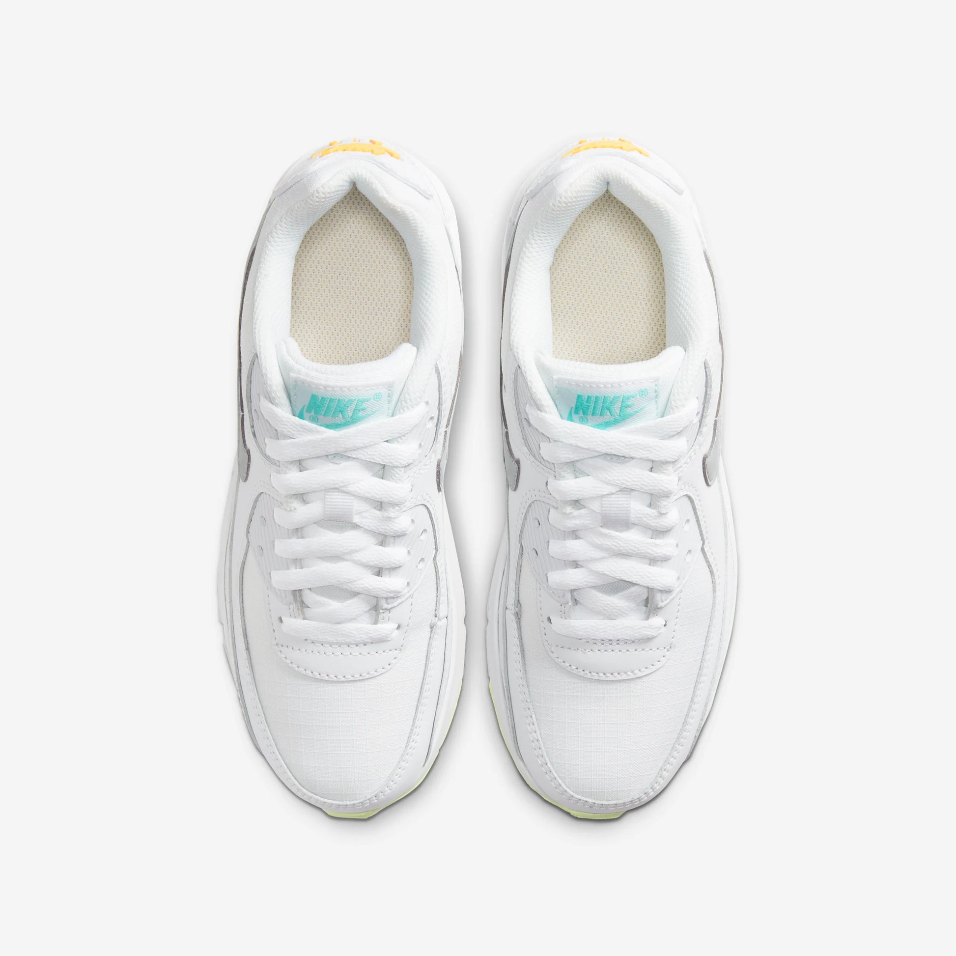 Nike Air Max 90 White Laser Orange Aurora (GS)