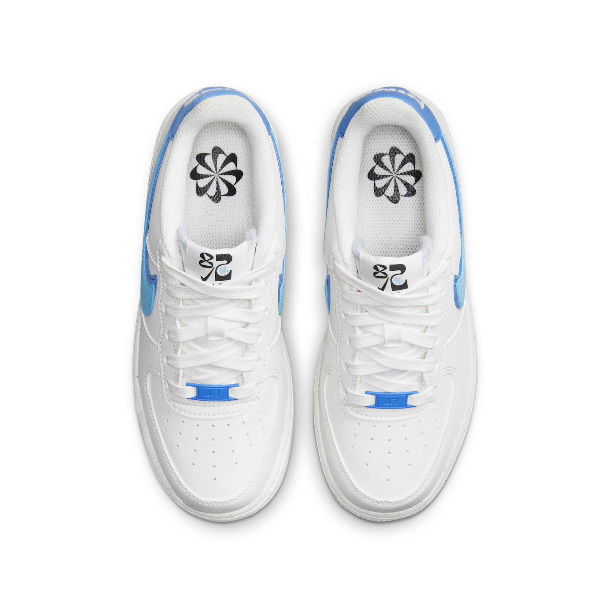 Nike Air Force 1 Low 82 Double Swoosh White Medium Blue (GS)