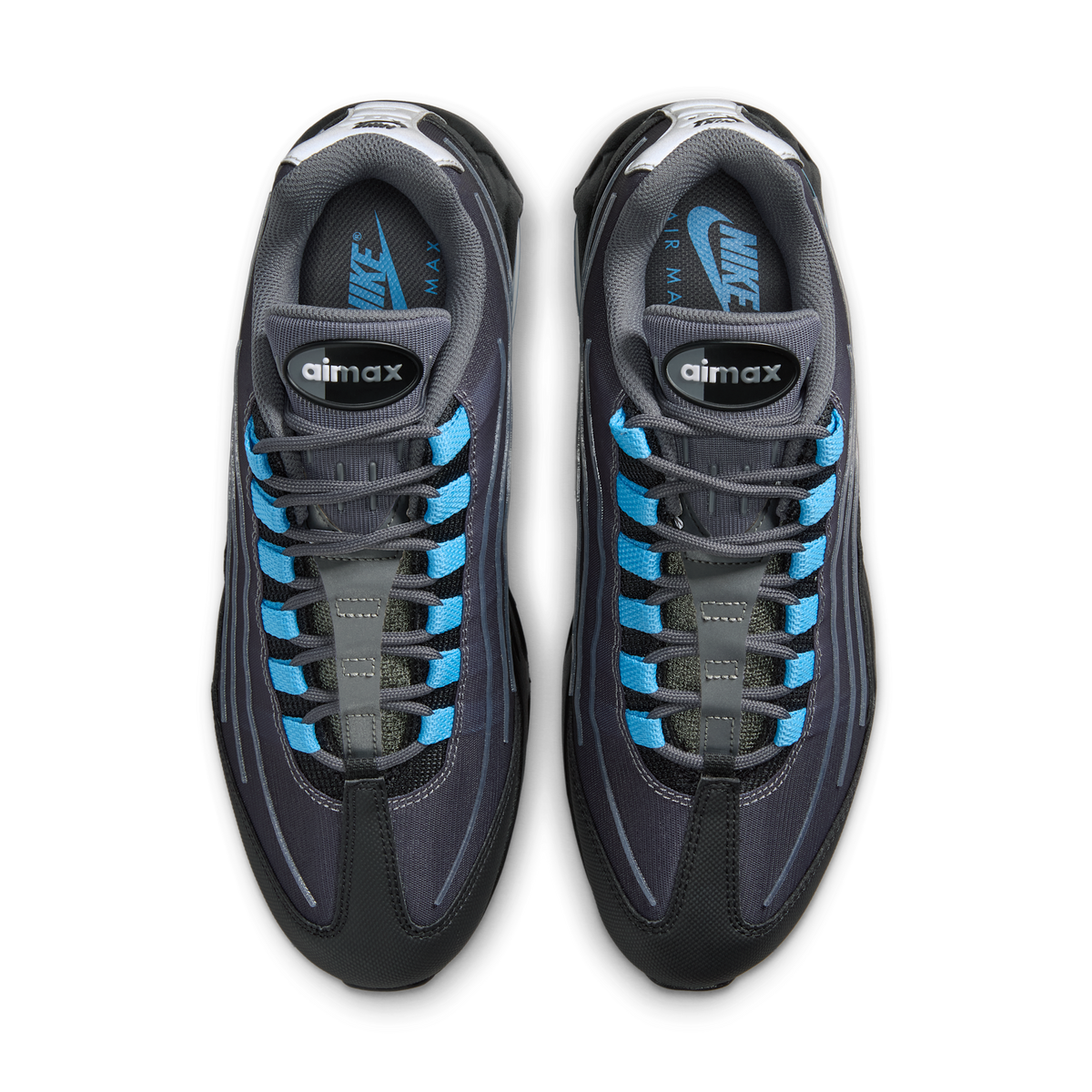 Nike Air Max 95 Big Bubble Tech Black University Blue