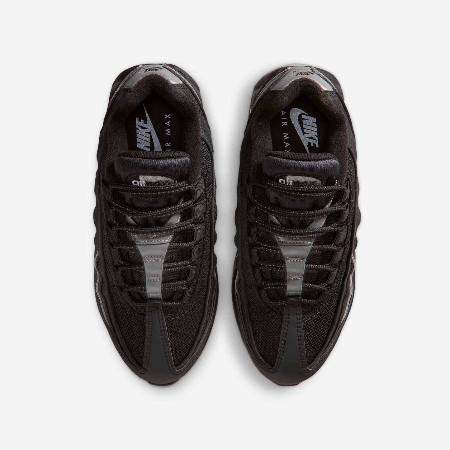 Nike Air Max 95 Black White Metallic Silver (GS)