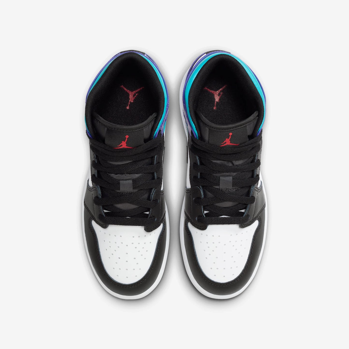 Jordan 1 Mid White True Red Aquamarine Black (GS)